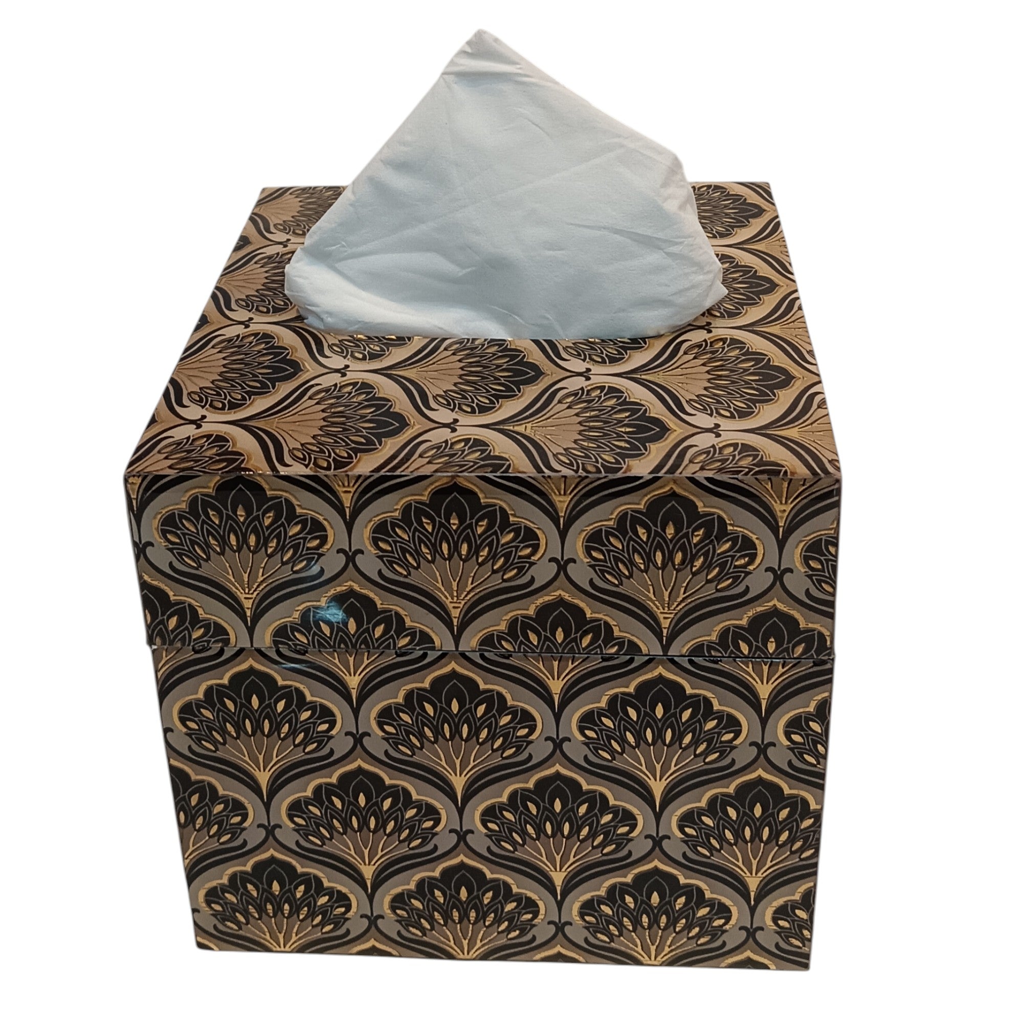 Luxury Designer Square Resin Tissue Box For Bathroom