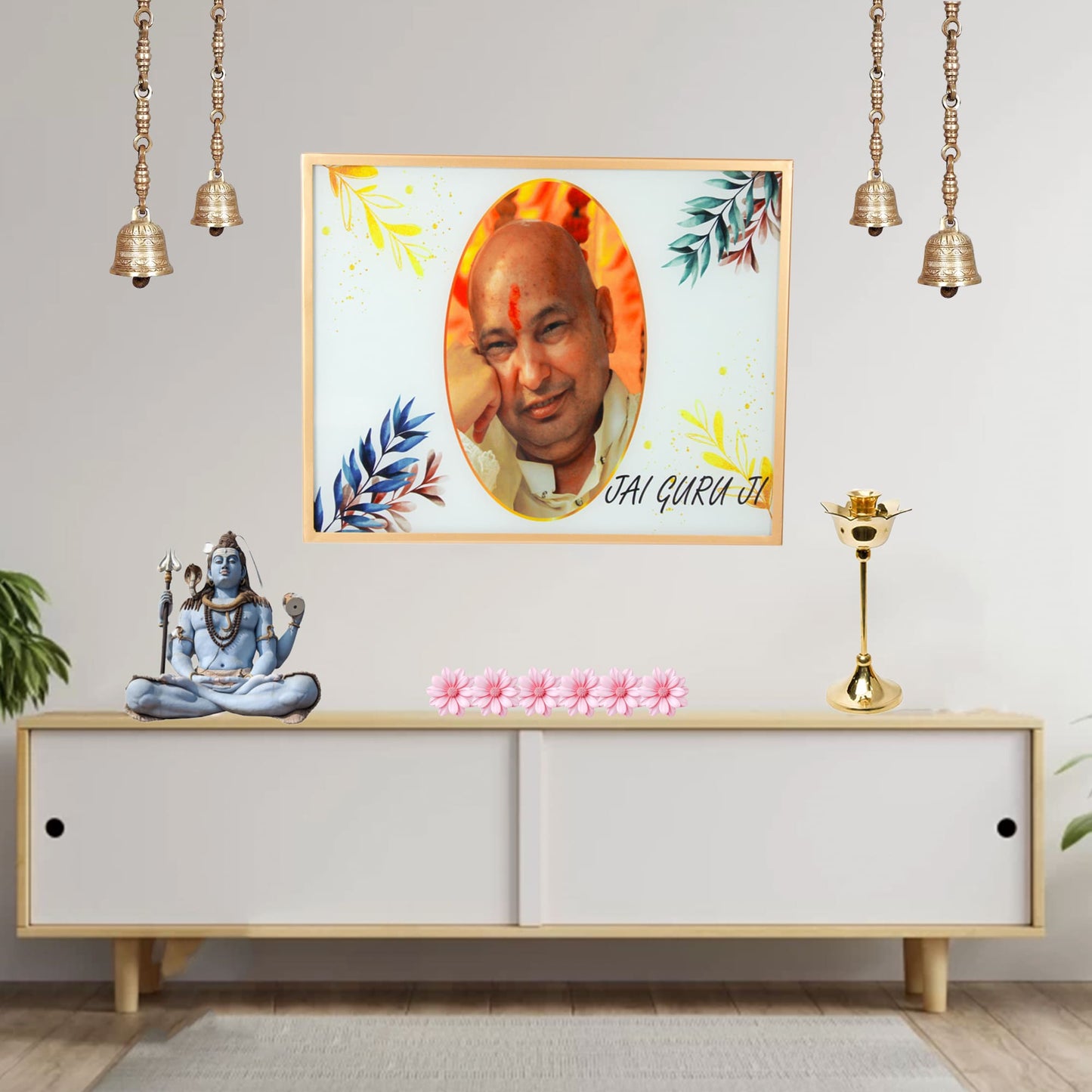 Jai Guruji Printed Wall Decor