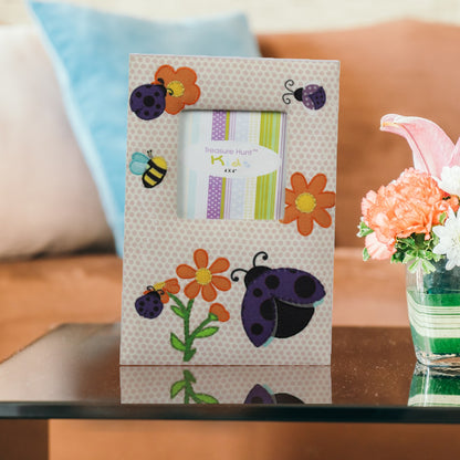 Embroidered Flower Picture Frame