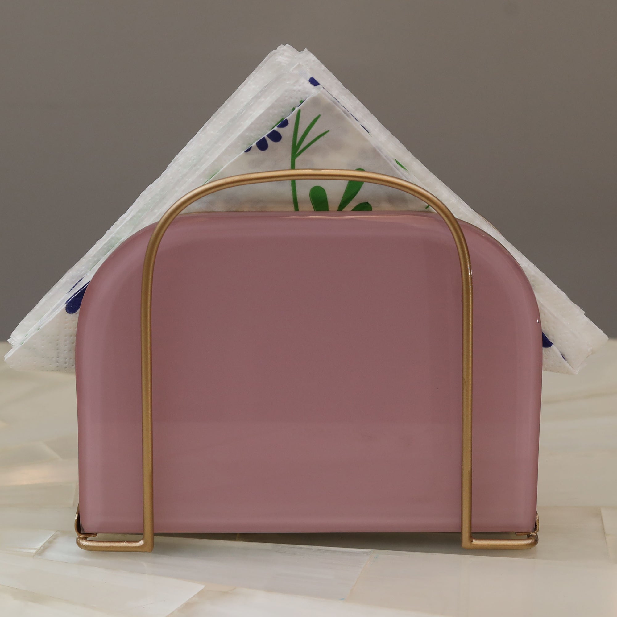 Designer Pink Tissue Holder