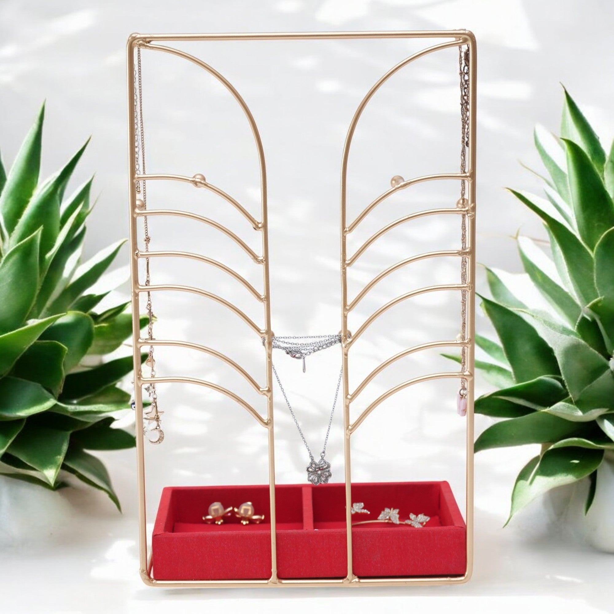  Jewellery Stand with Red Tray 