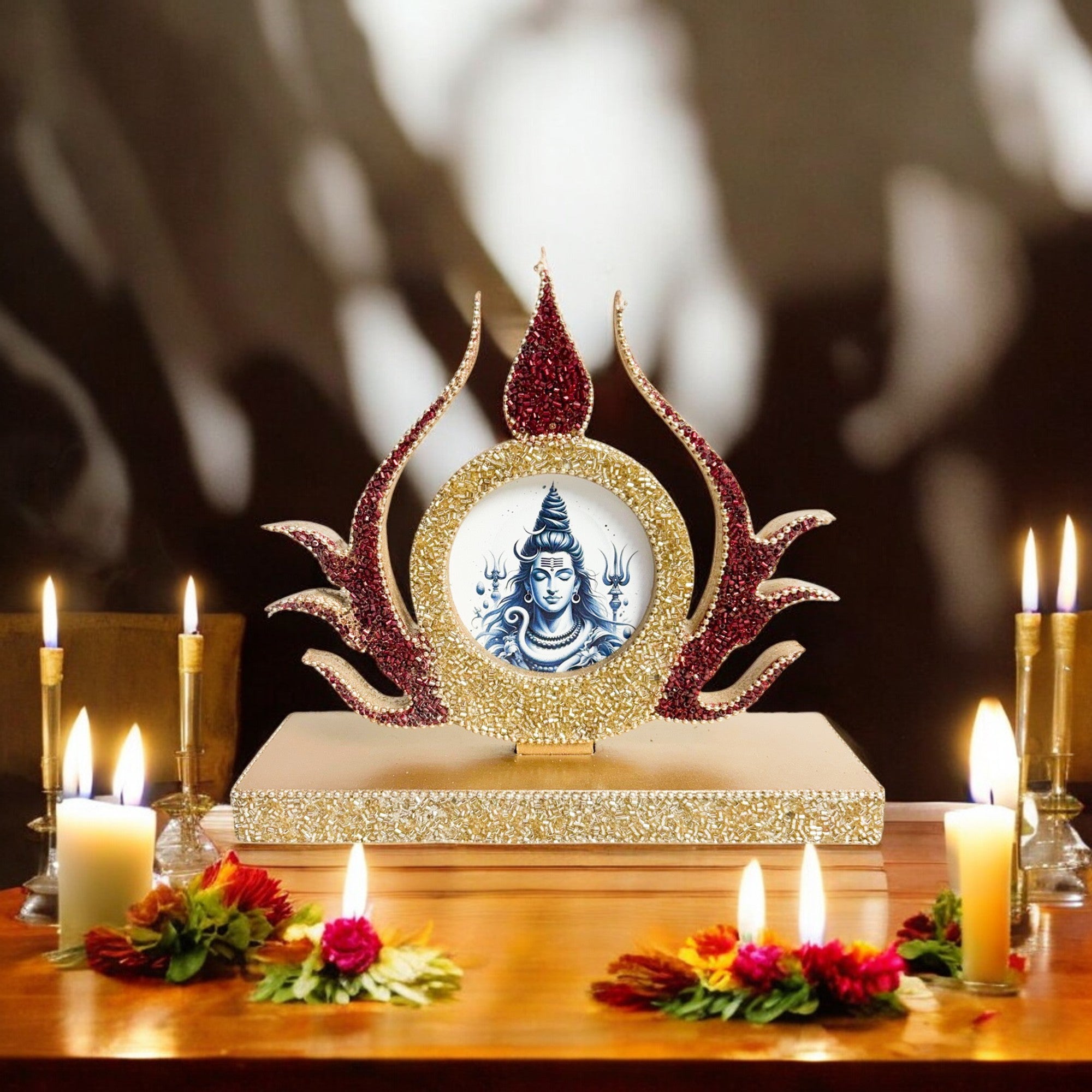 Beaded Mahadev Tabletop for Blessings-TH-5688
