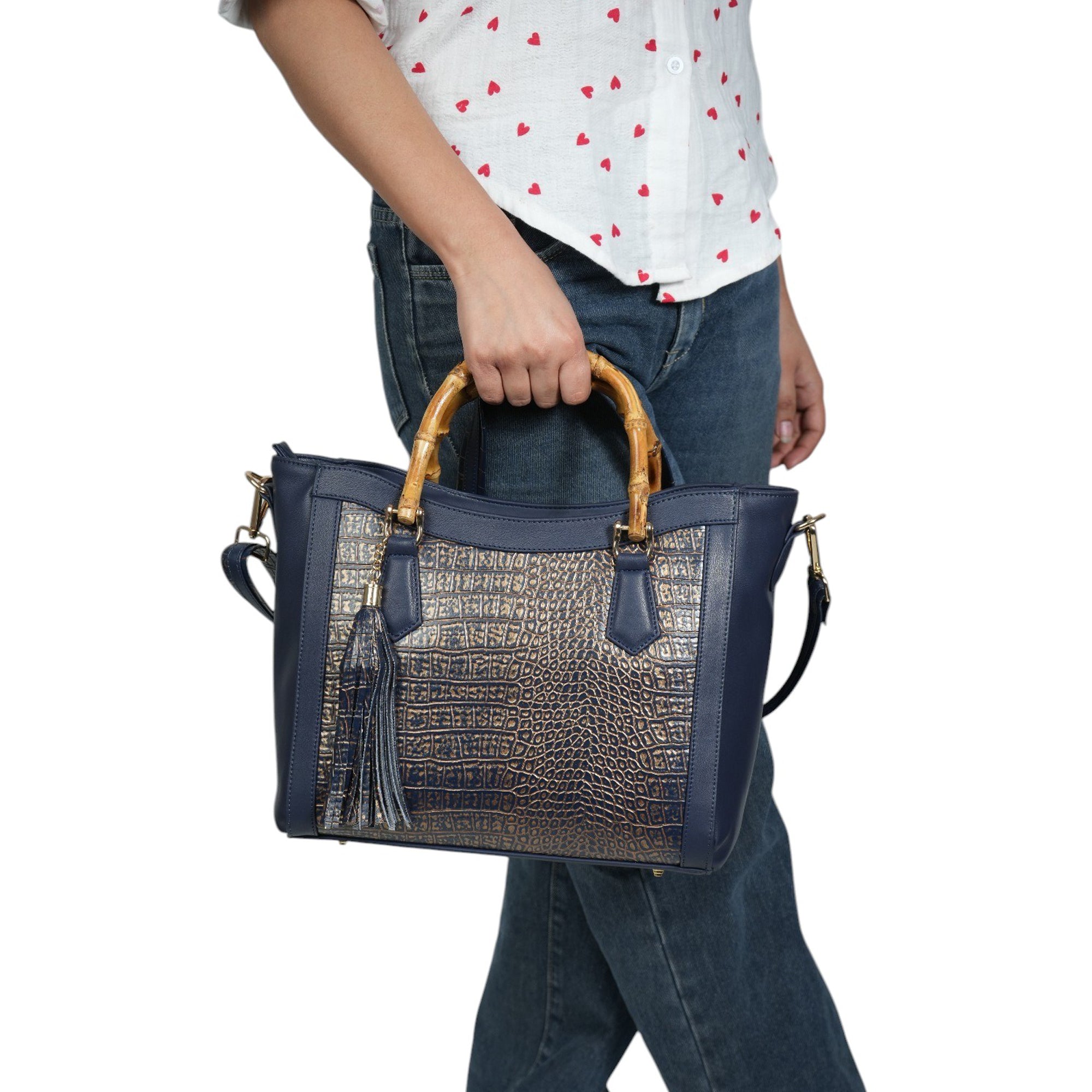 Crystal Croc Tote Bag