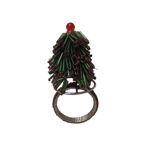 Beaded Napkin Ring Set of Four