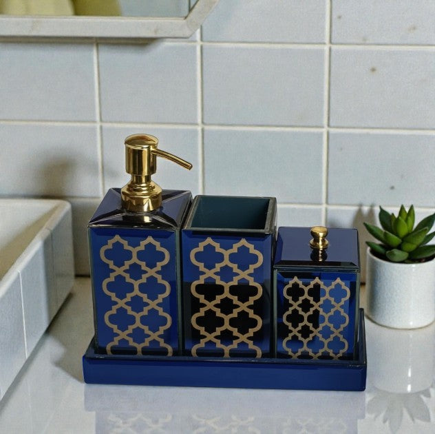  Designer 4-Pieces Bathroom Accessory Set 