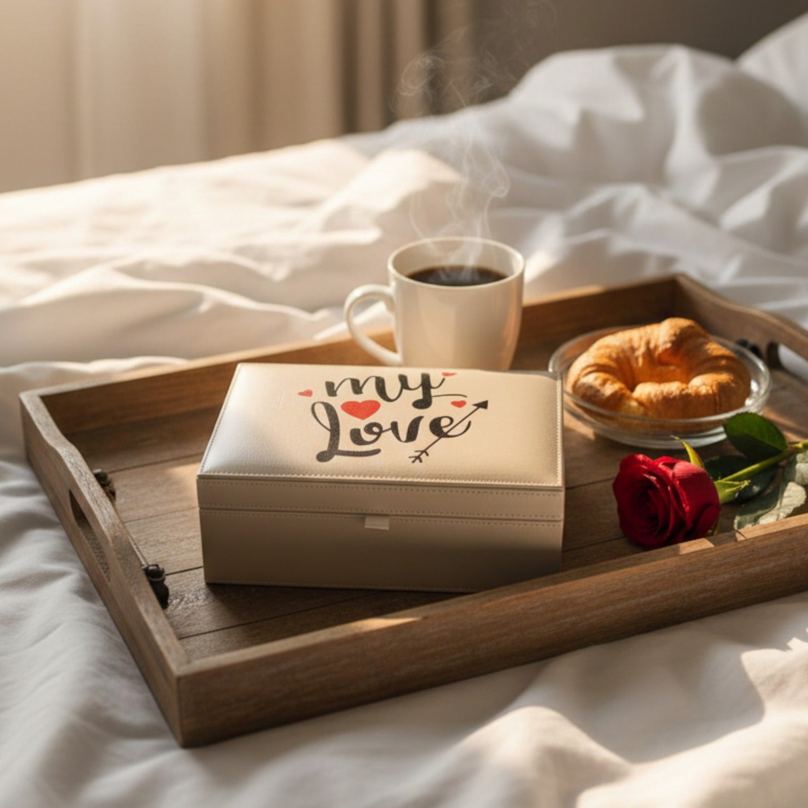  Shimmer Leatherite Jewellery Box for Valentine Day 