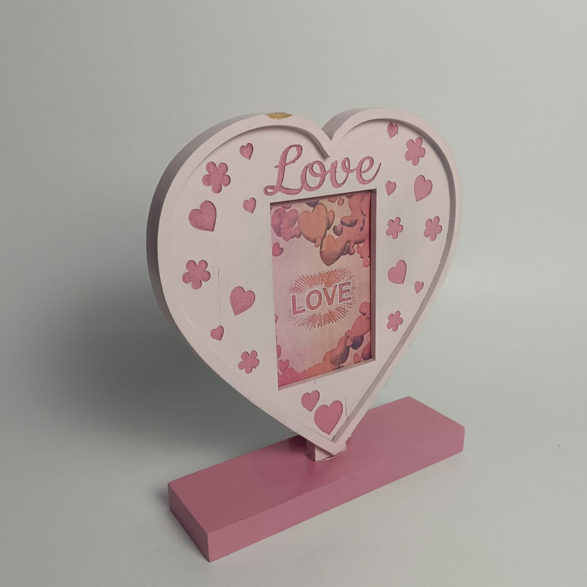 "Sweetheart Love" Freestanding Heart Photo Frame for Valentine