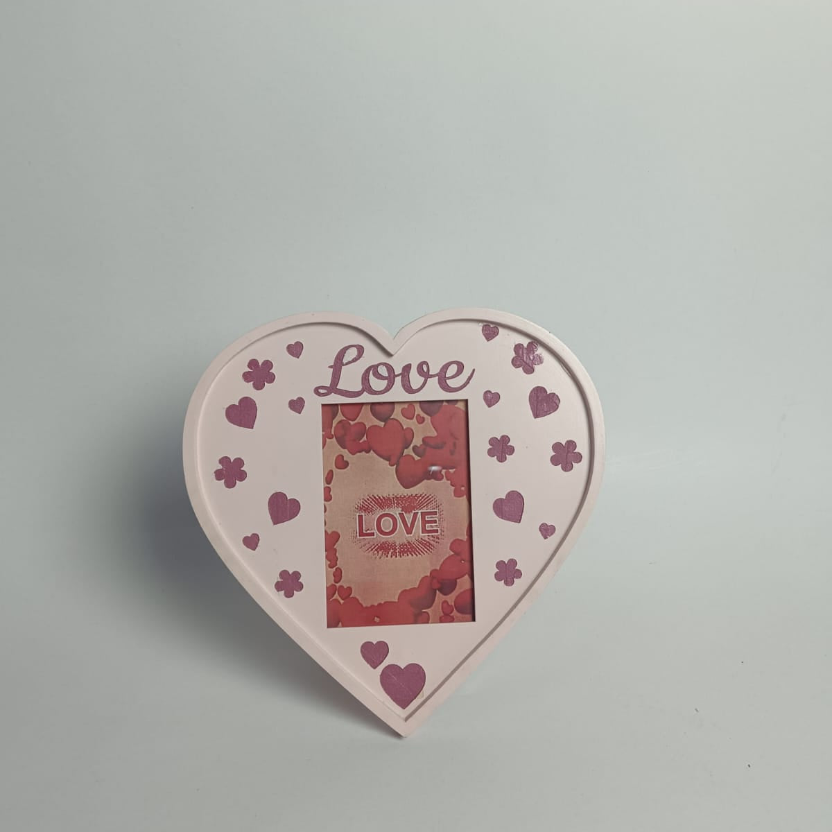"Sweetheart Love" Freestanding Heart Photo Frame for Valentine