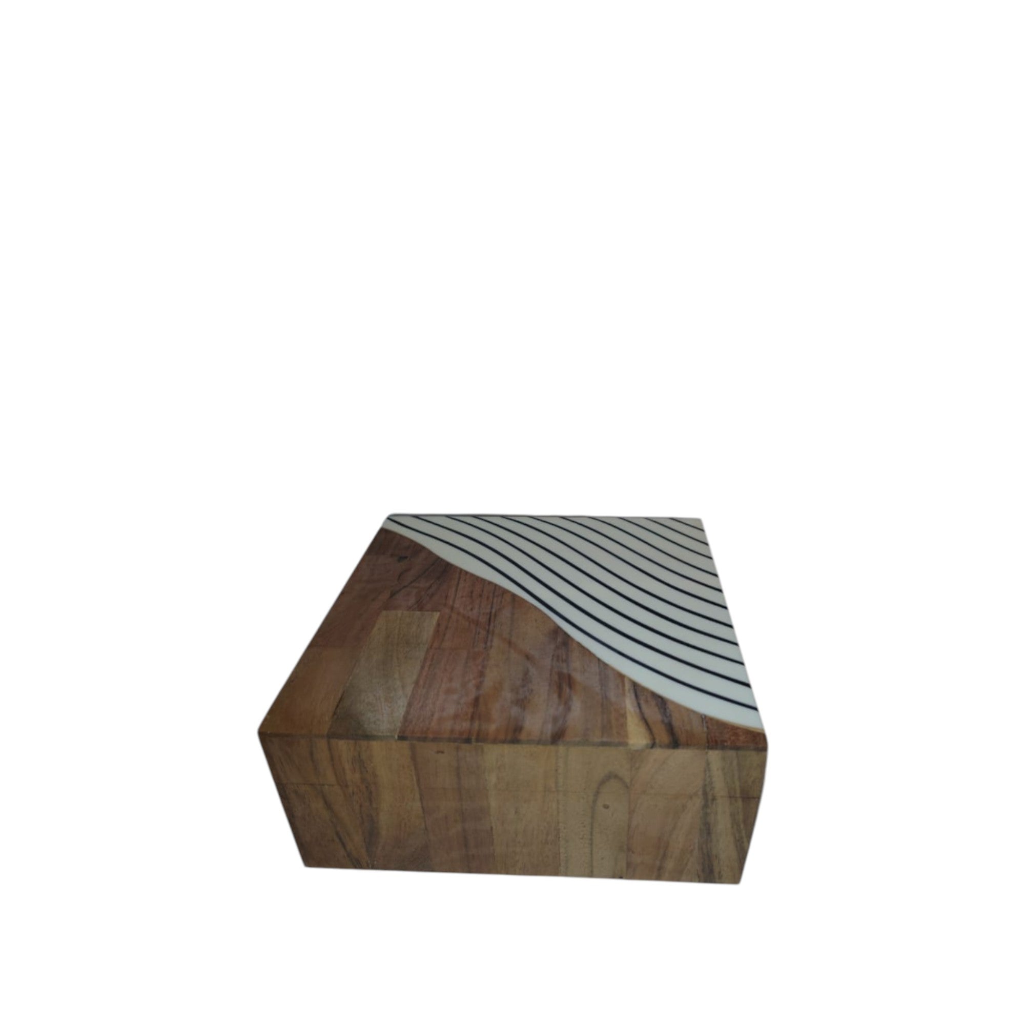 Artisan Decorative Wooden & Marble Jewelry Box