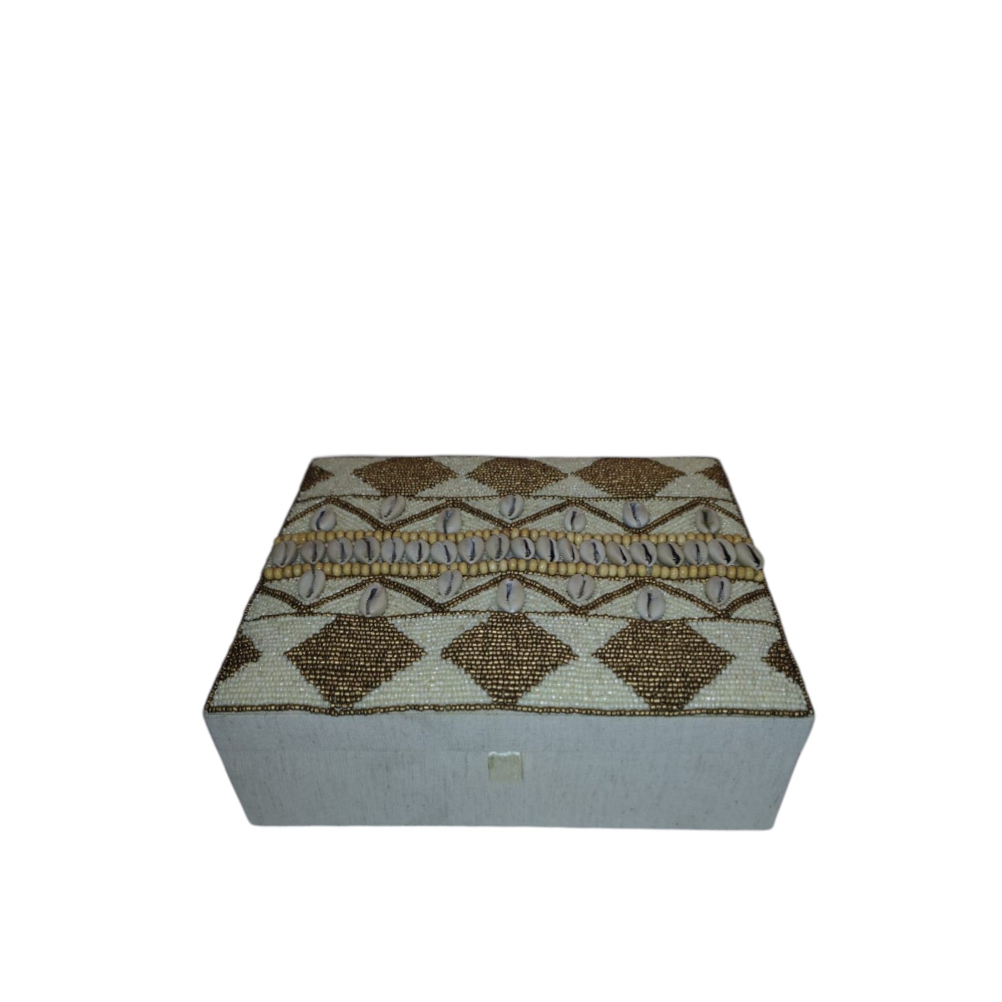 Hand-Finished Decorative jewellery Boxes with Beaded Embroidered