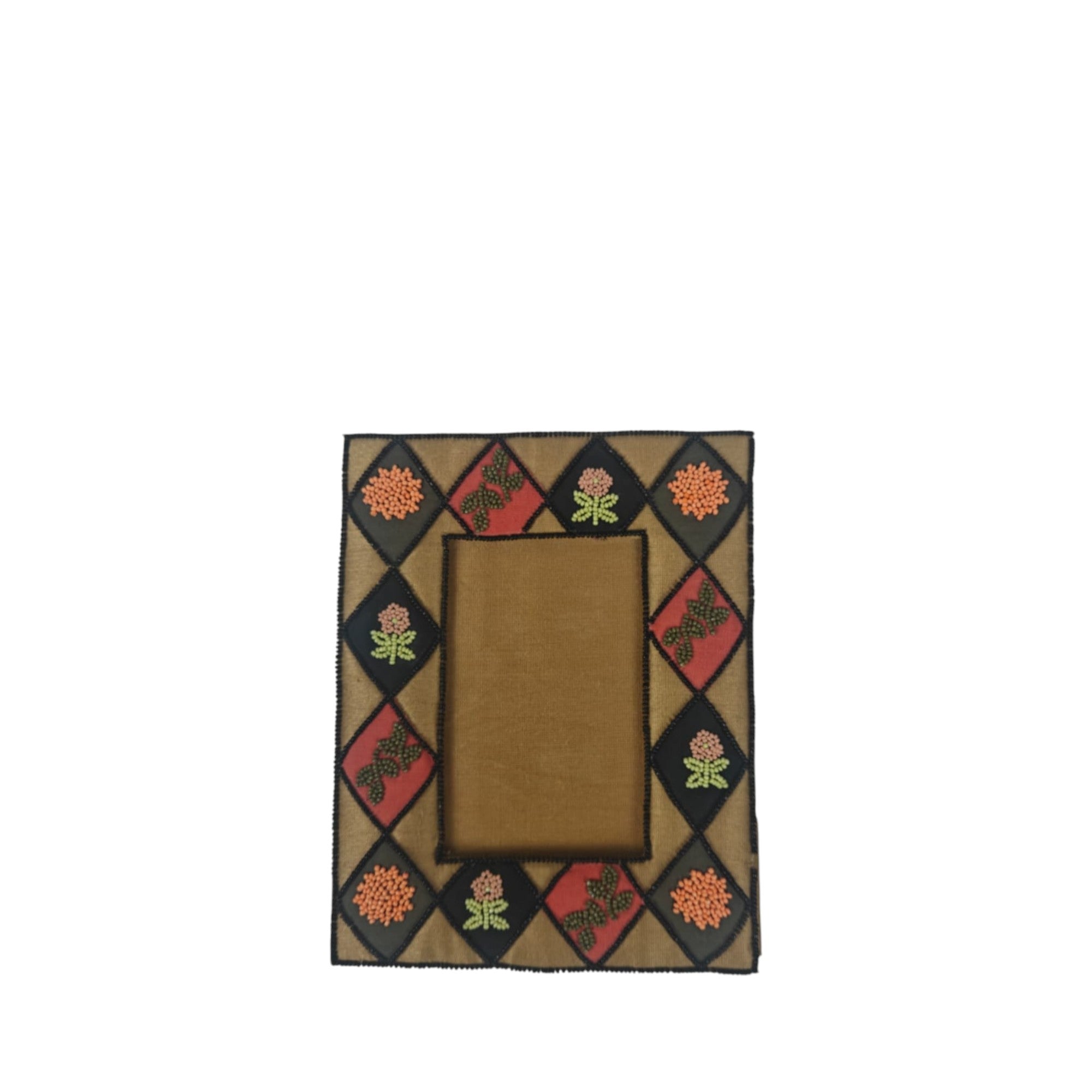 Harlequin Garden Hand-Embroidered Fabric Frame