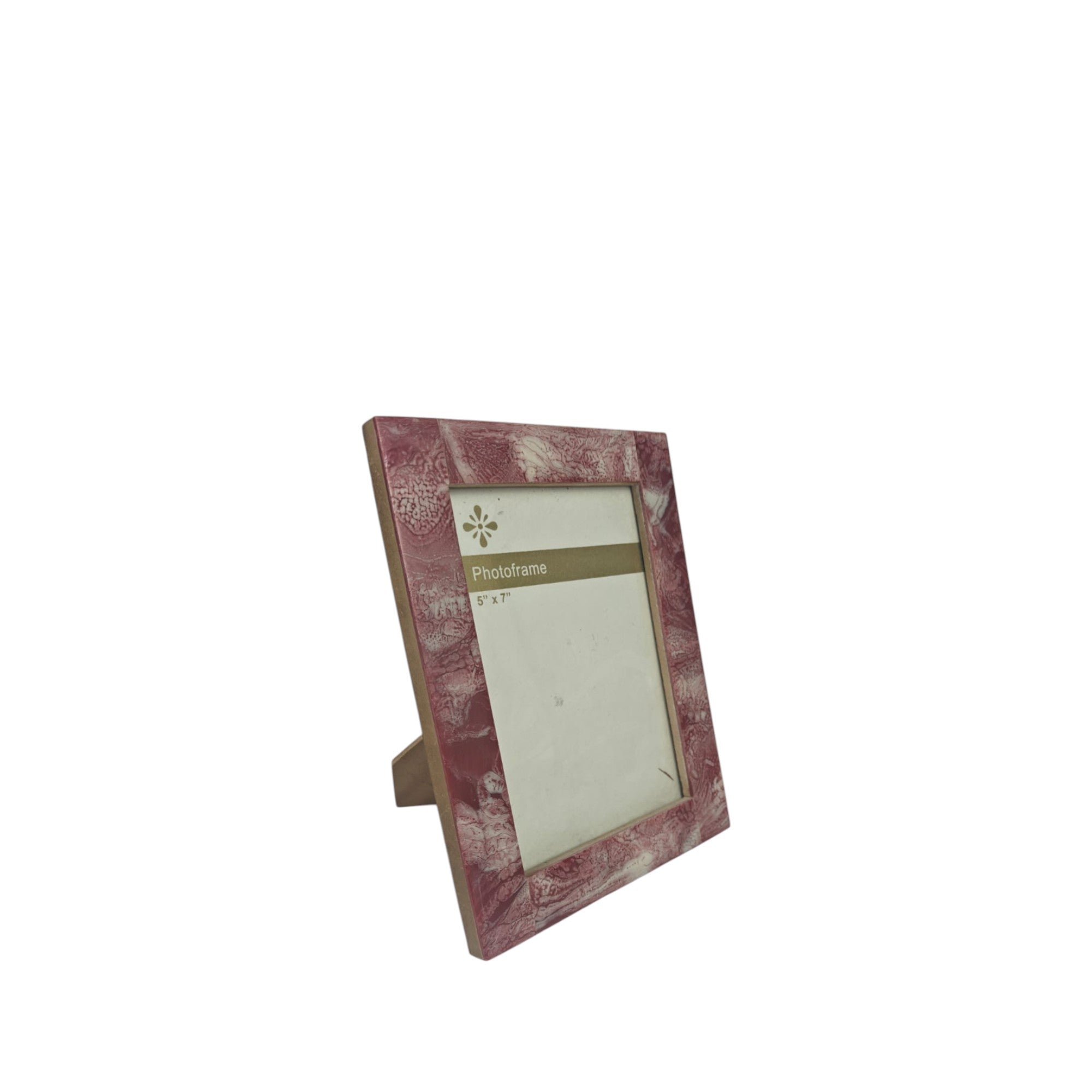 Crimson Nebula Marble-Effect Artisan Frame