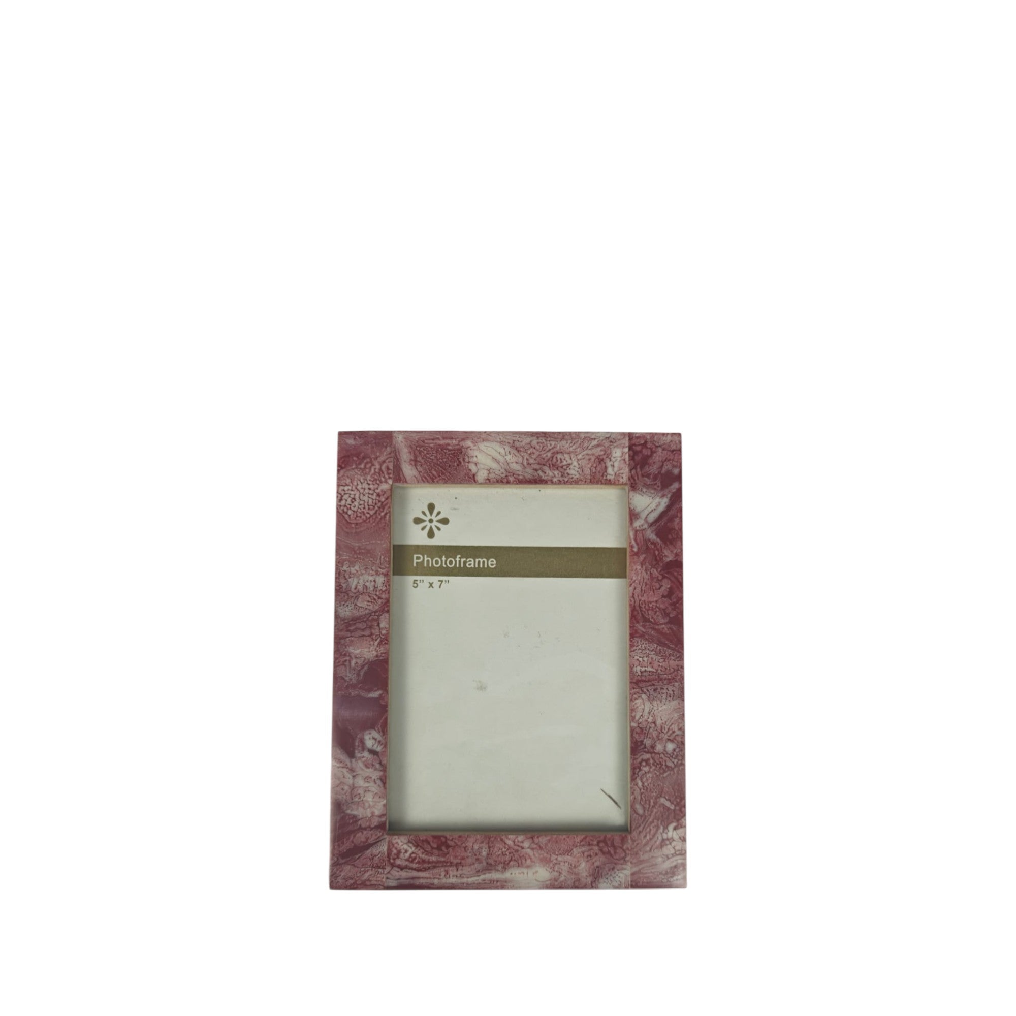 Crimson Nebula Marble-Effect Artisan Frame