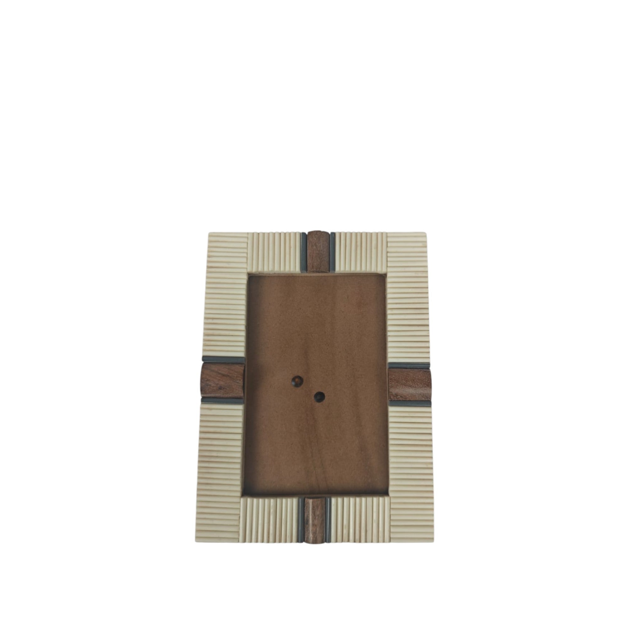 Artisan Deco Mixed-Media Geometric Photo Frame