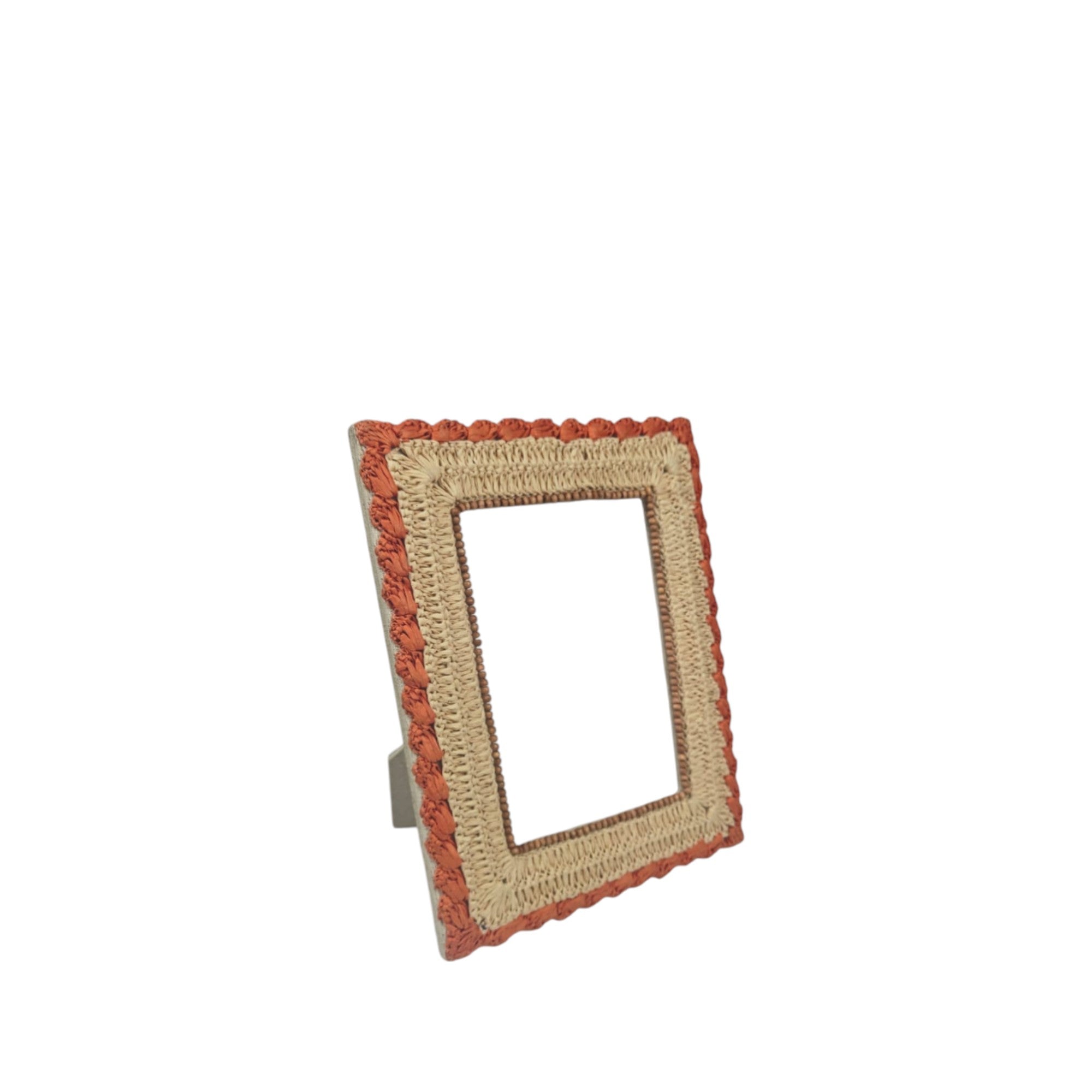 Raffia Hand-Woven Coastal Frame