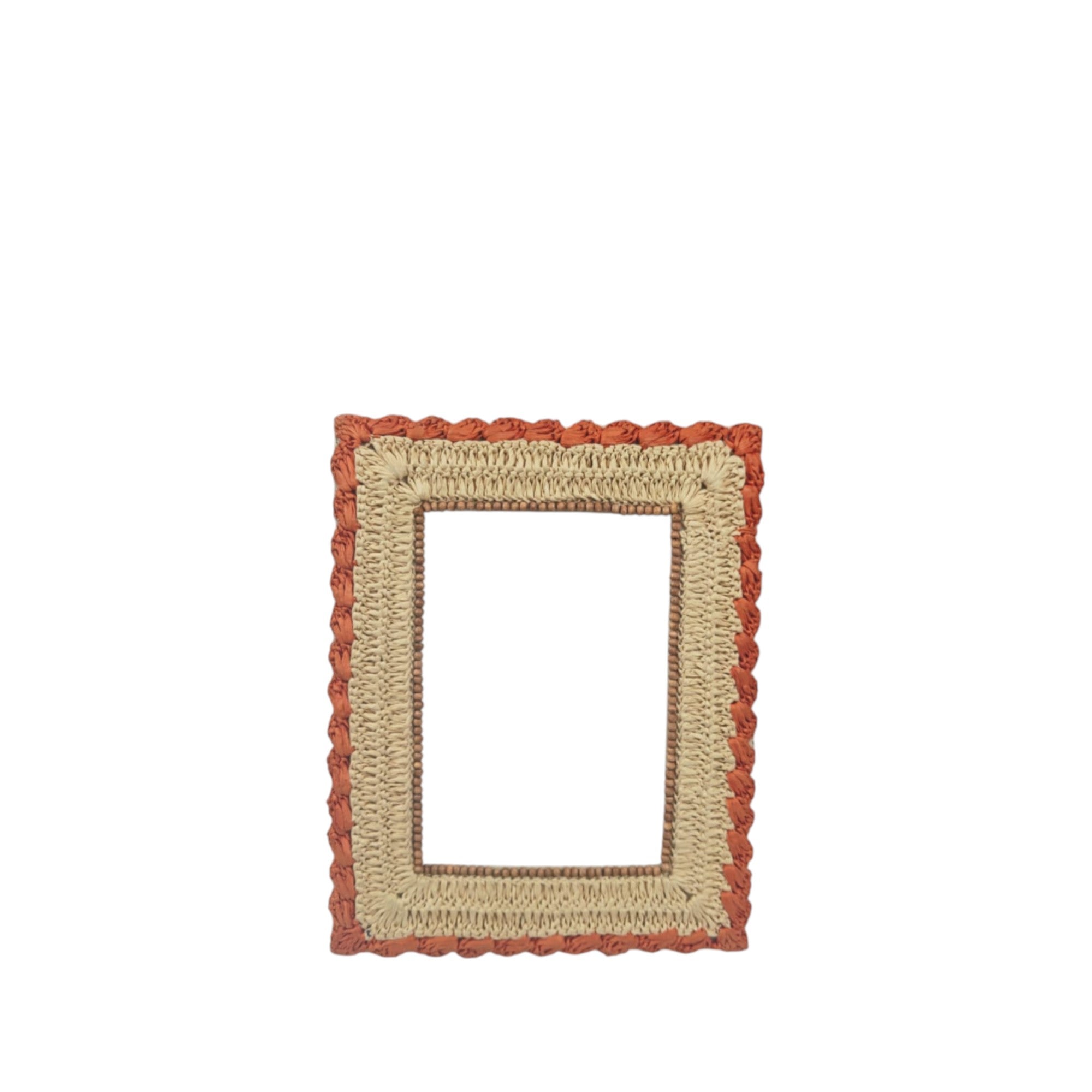 Raffia Hand-Woven Coastal Frame