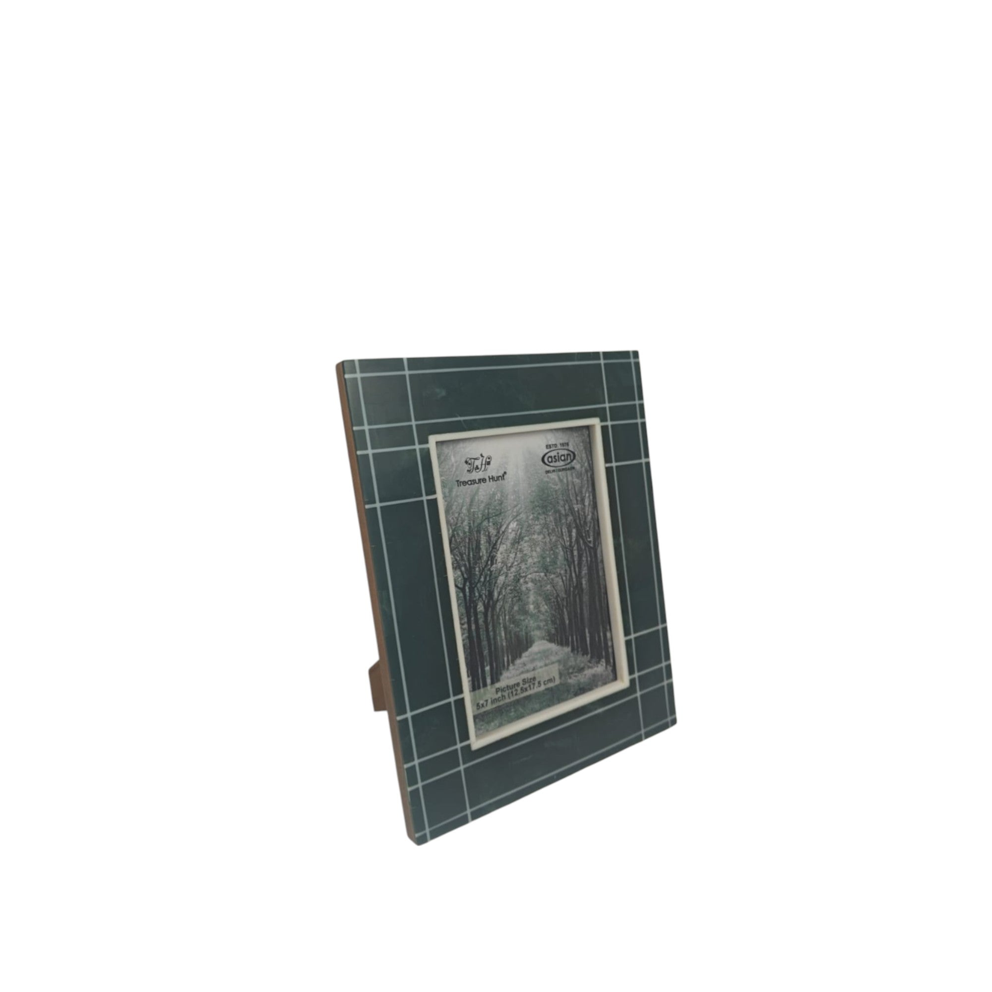 Deep Spruce Windowpane Inlay Photo Frame