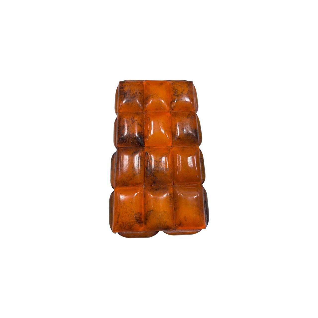  Black & Orange Studded Jewelry Box 