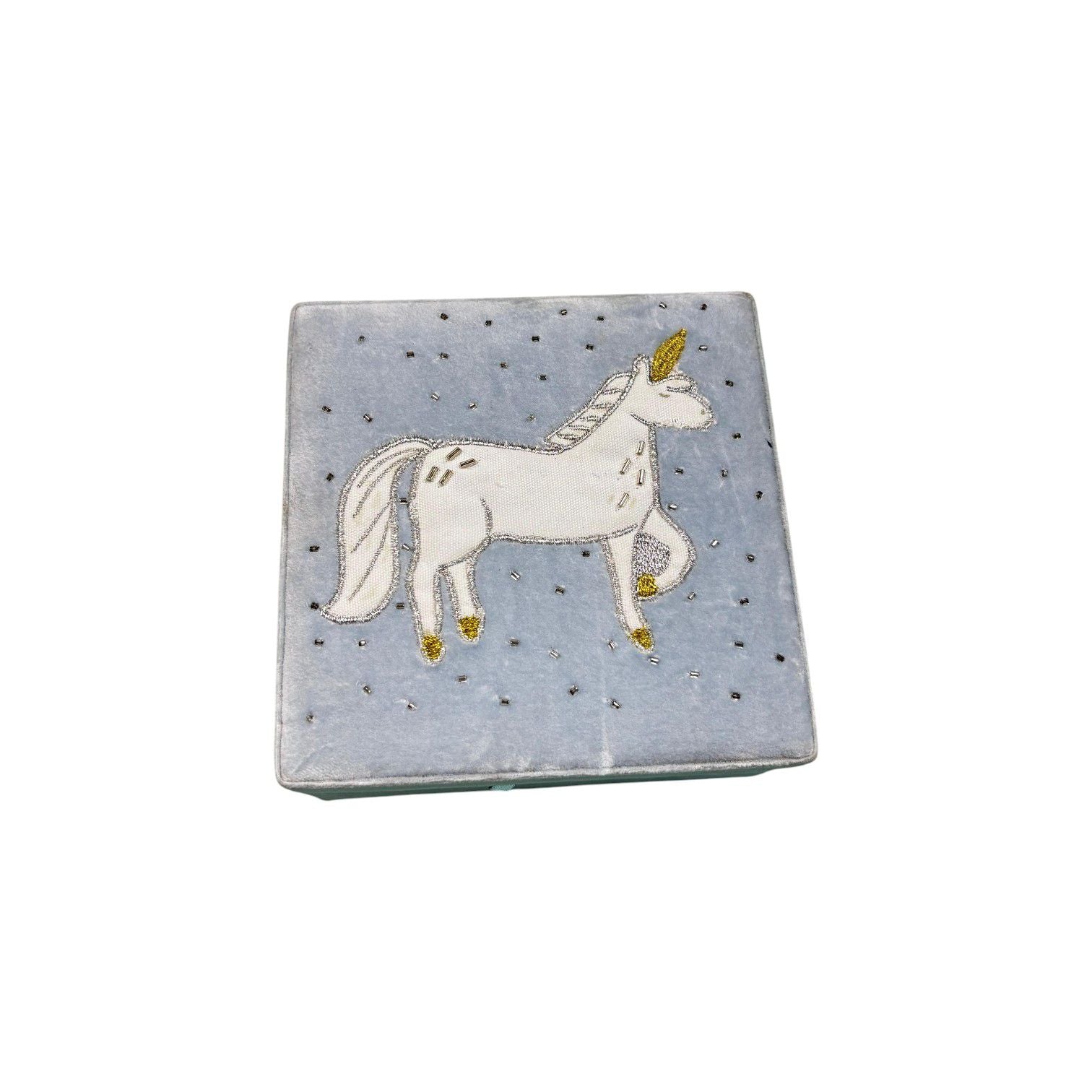 Velvet Unicorn Jewelry Box