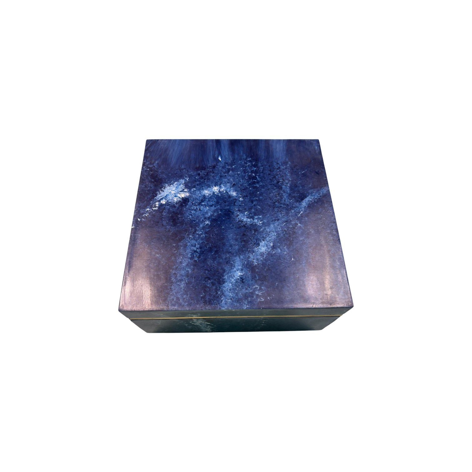 Blue wood Decorative Jewellery Box