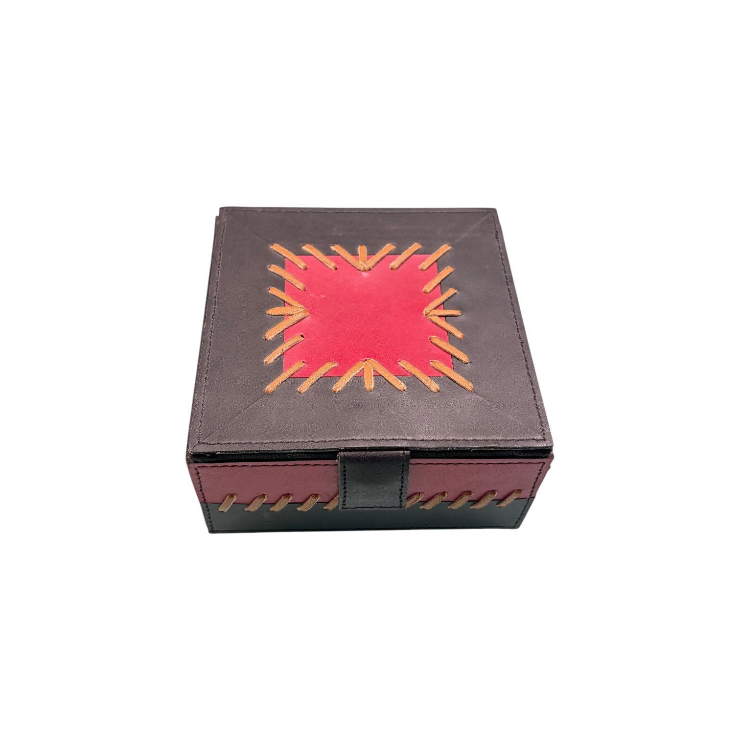 Rustic Stitched Jewellery Box