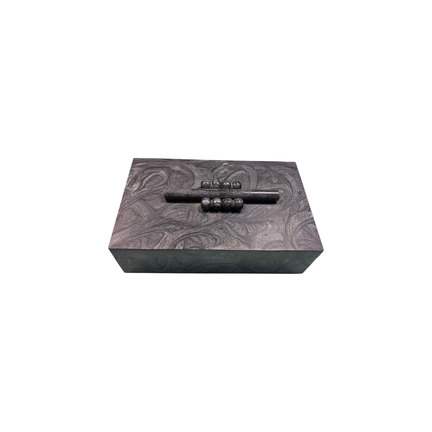 Swirl Jewelry Box with Beaded Bar