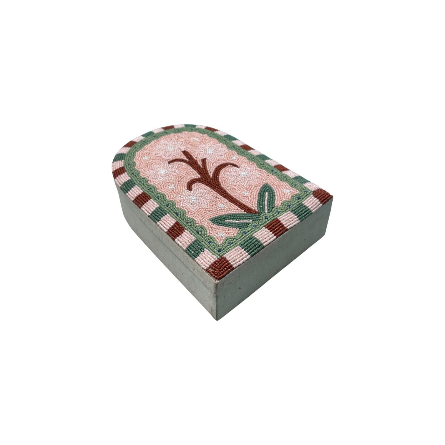 Grey Textured Jewellery Box