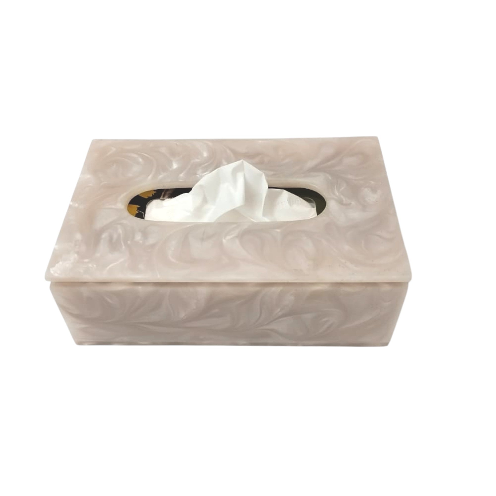  Premium Ivory Resin Dining Tissue Box 