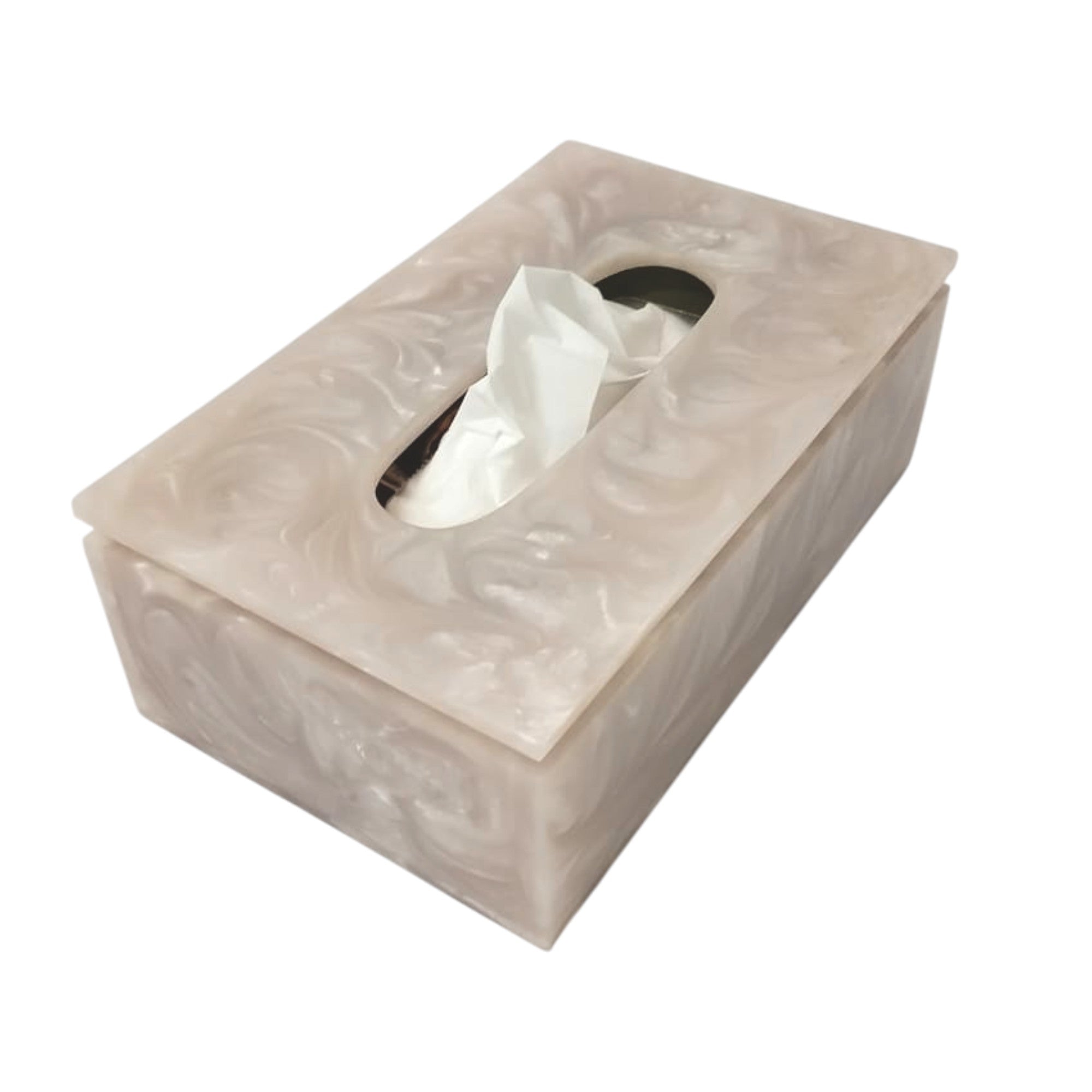  Premium Ivory Resin Dining Tissue Box 