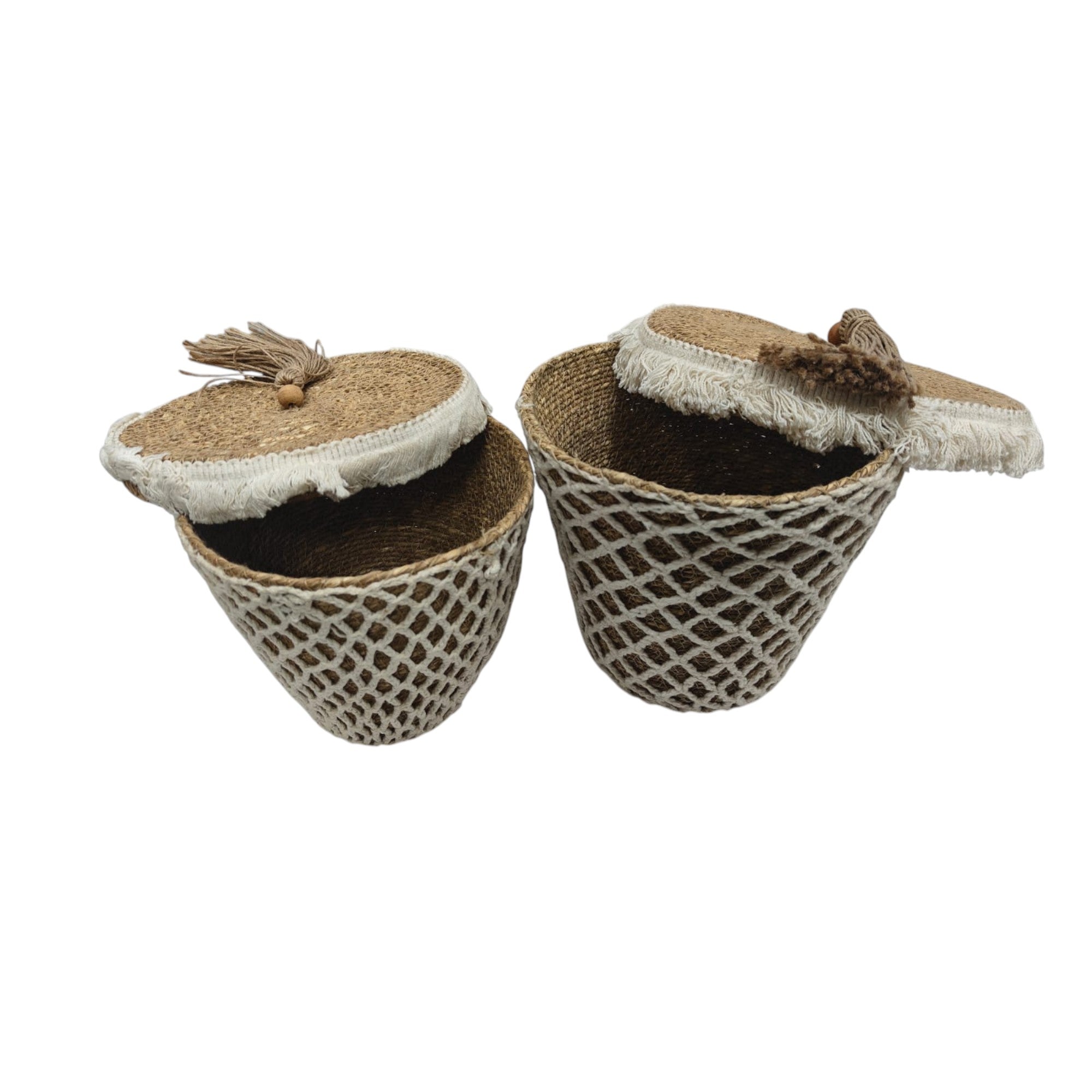 Sea Grass Woven Baskets (Set of 2)