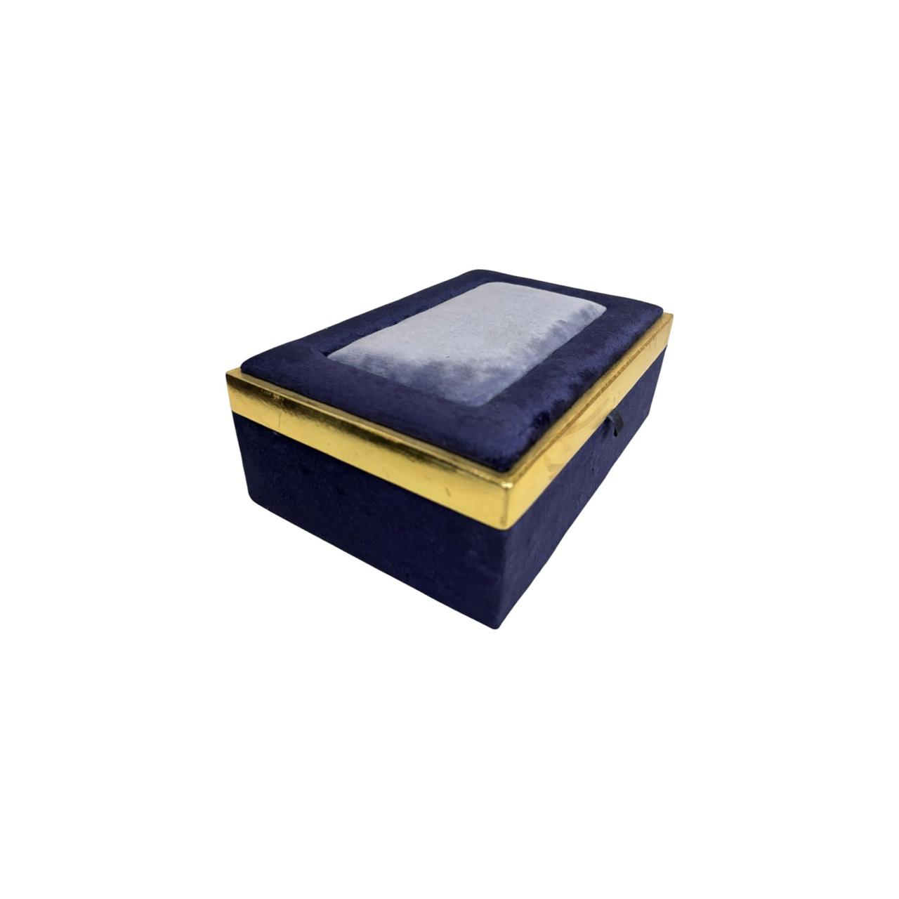 Blue Velvet Jewellery Box
