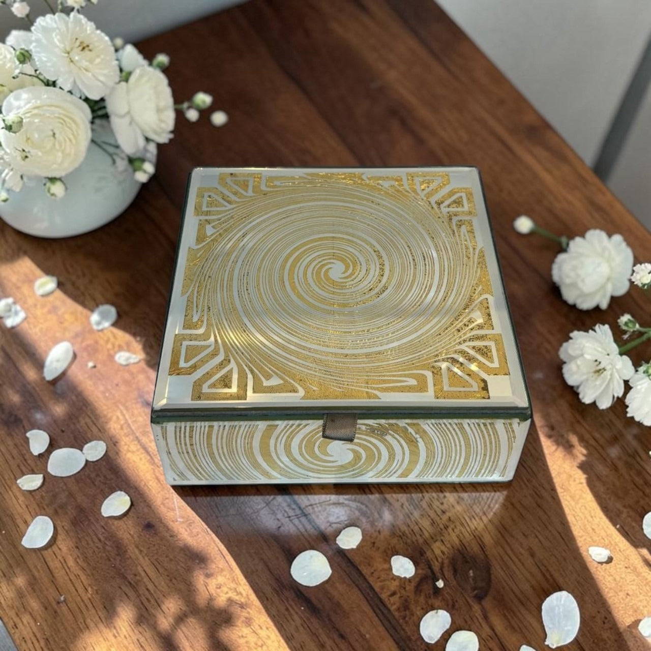 Designer Glass Jewellery Box