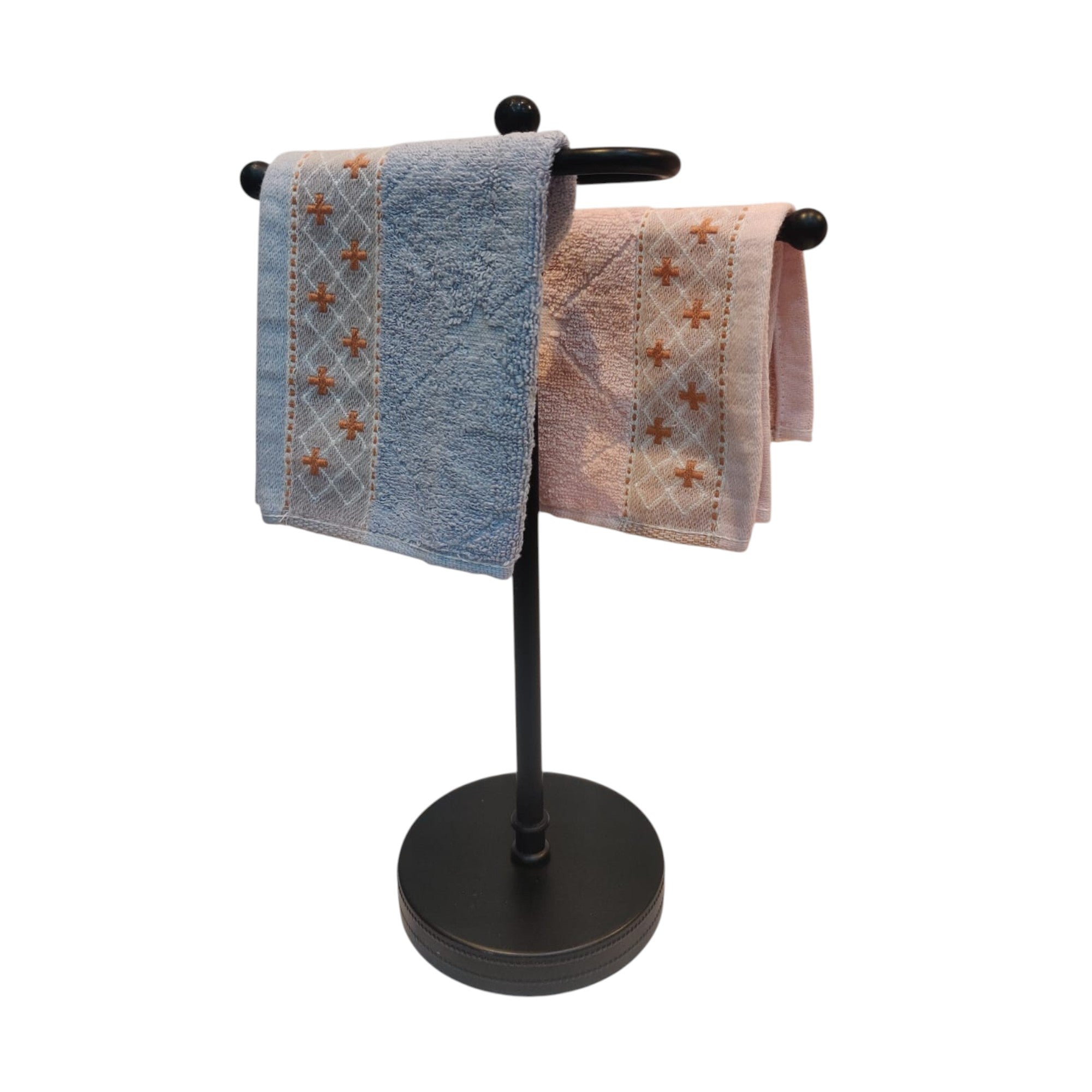 Premium Black Base Hand Towel Stand