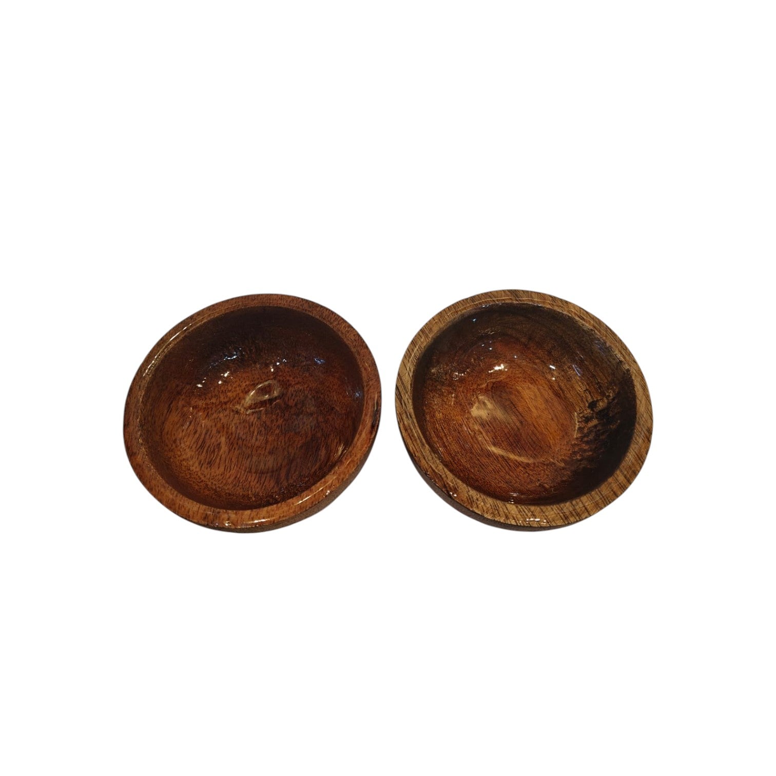 Elegent Food Platter Wooden Snack Bowl Set (Set of 2)