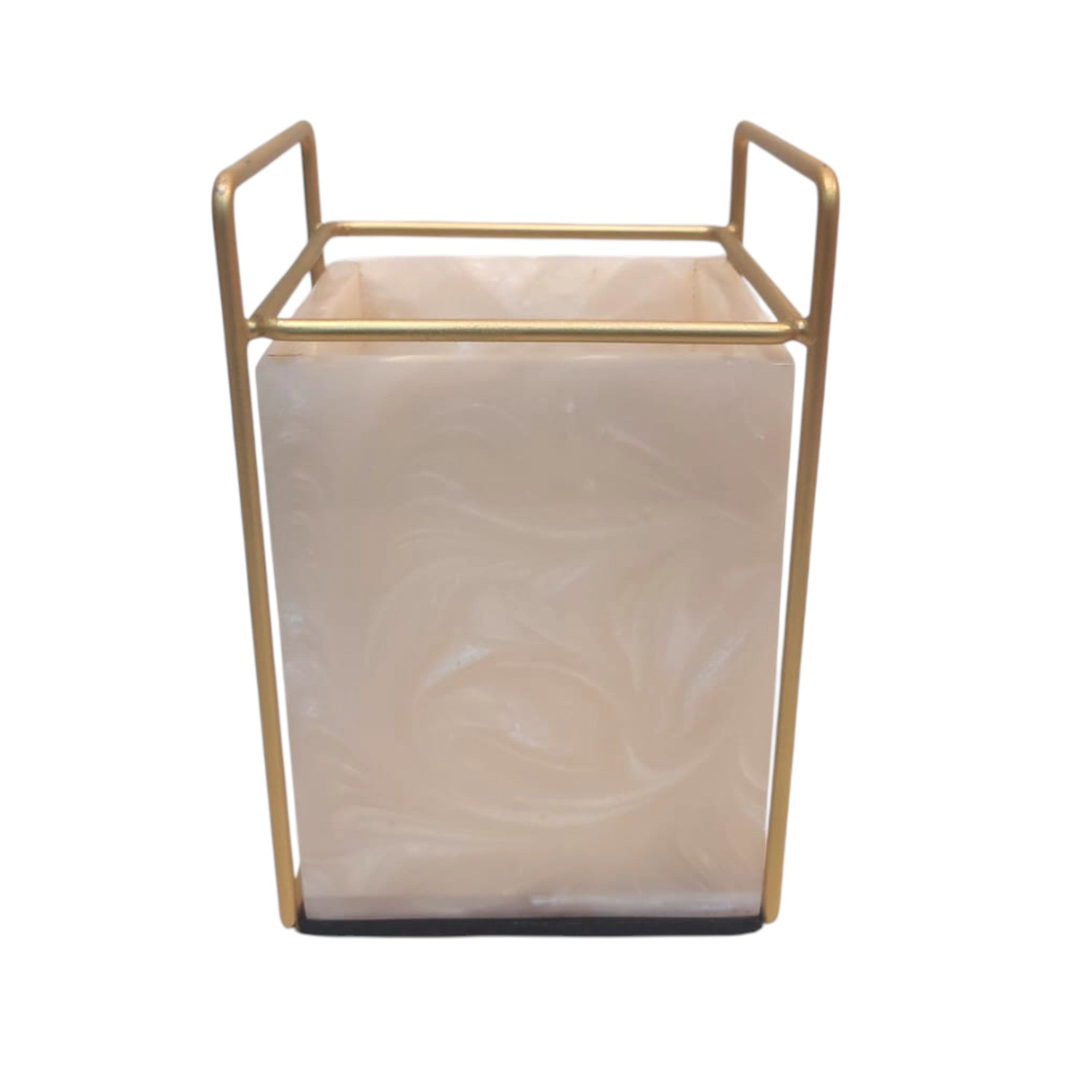 Premium Ivory Resin Cutlery Holder With Single Partition