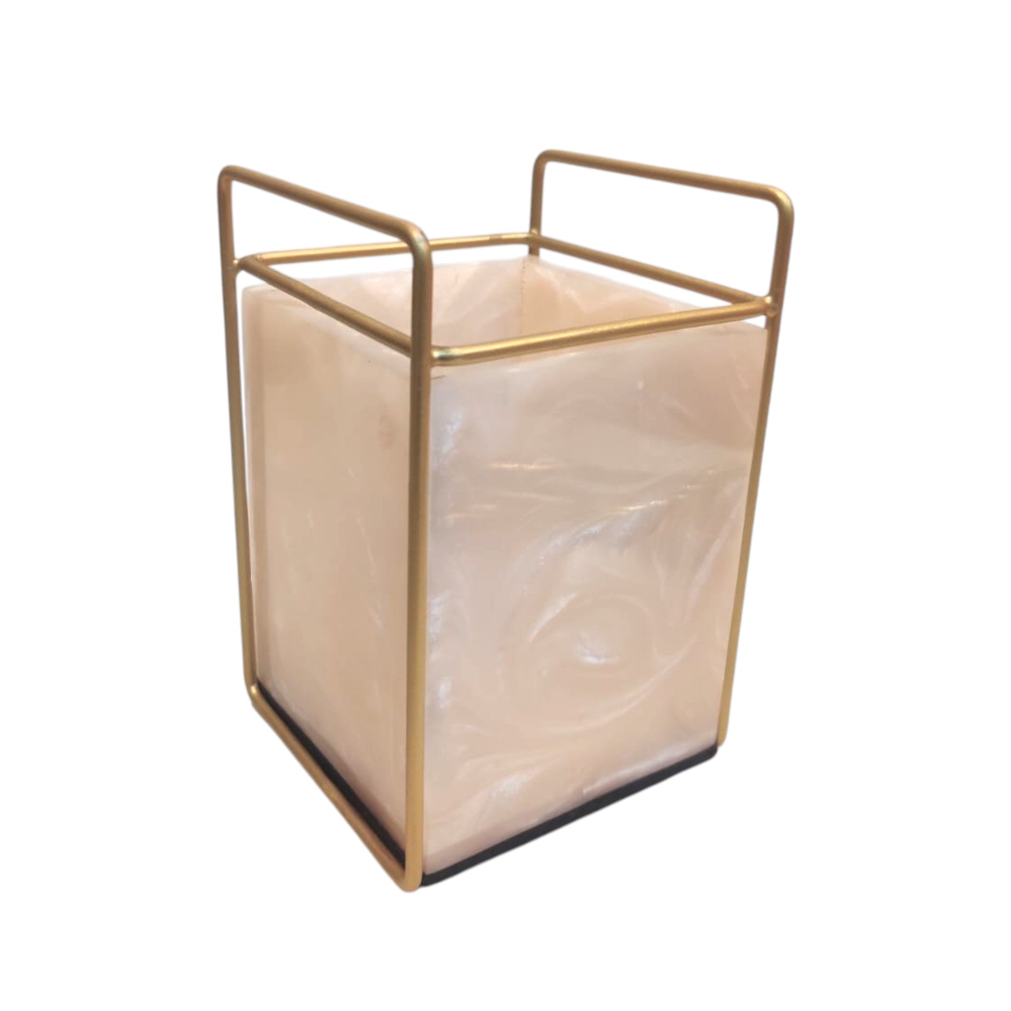 Premium Ivory Resin Cutlery Holder With Single Partition