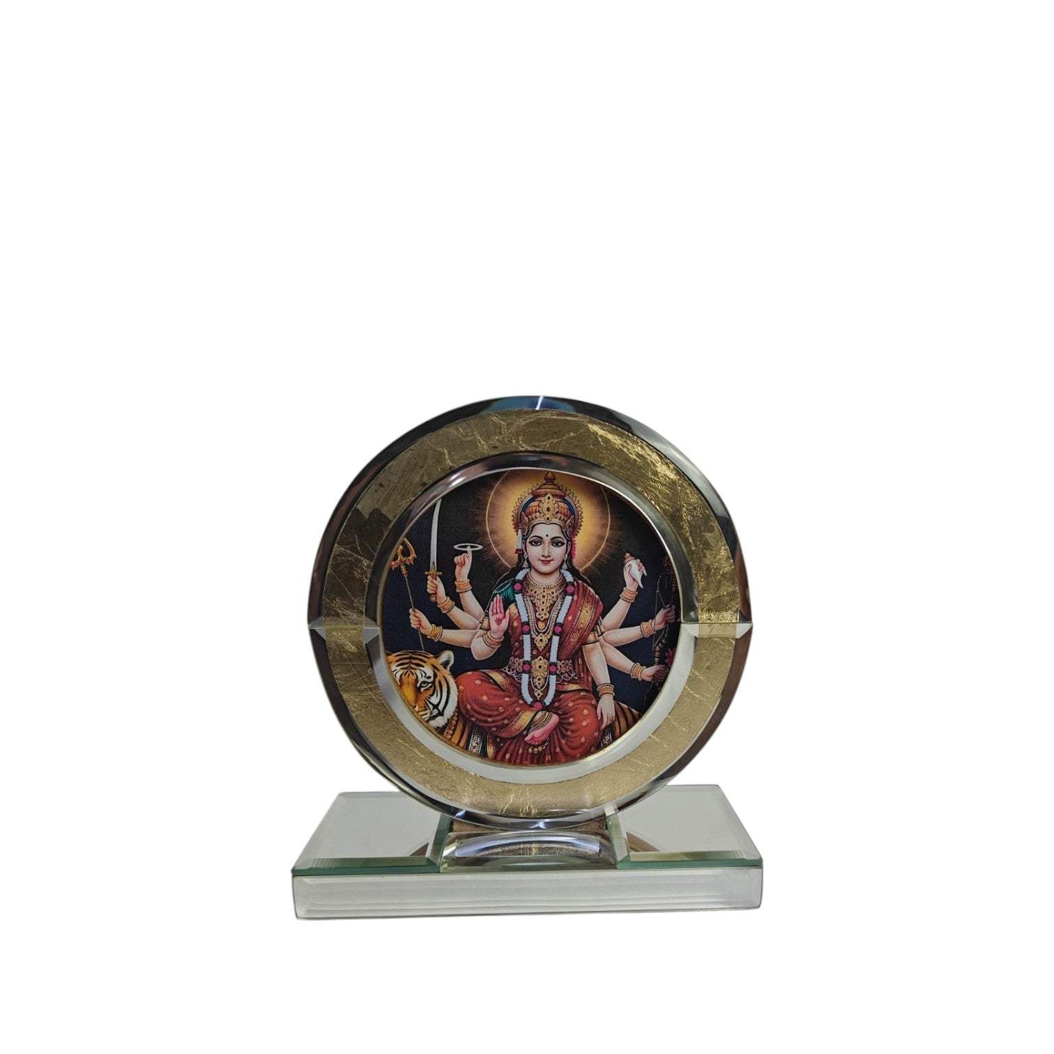 Divine Goddess maa Durga Crystal Photo Frame