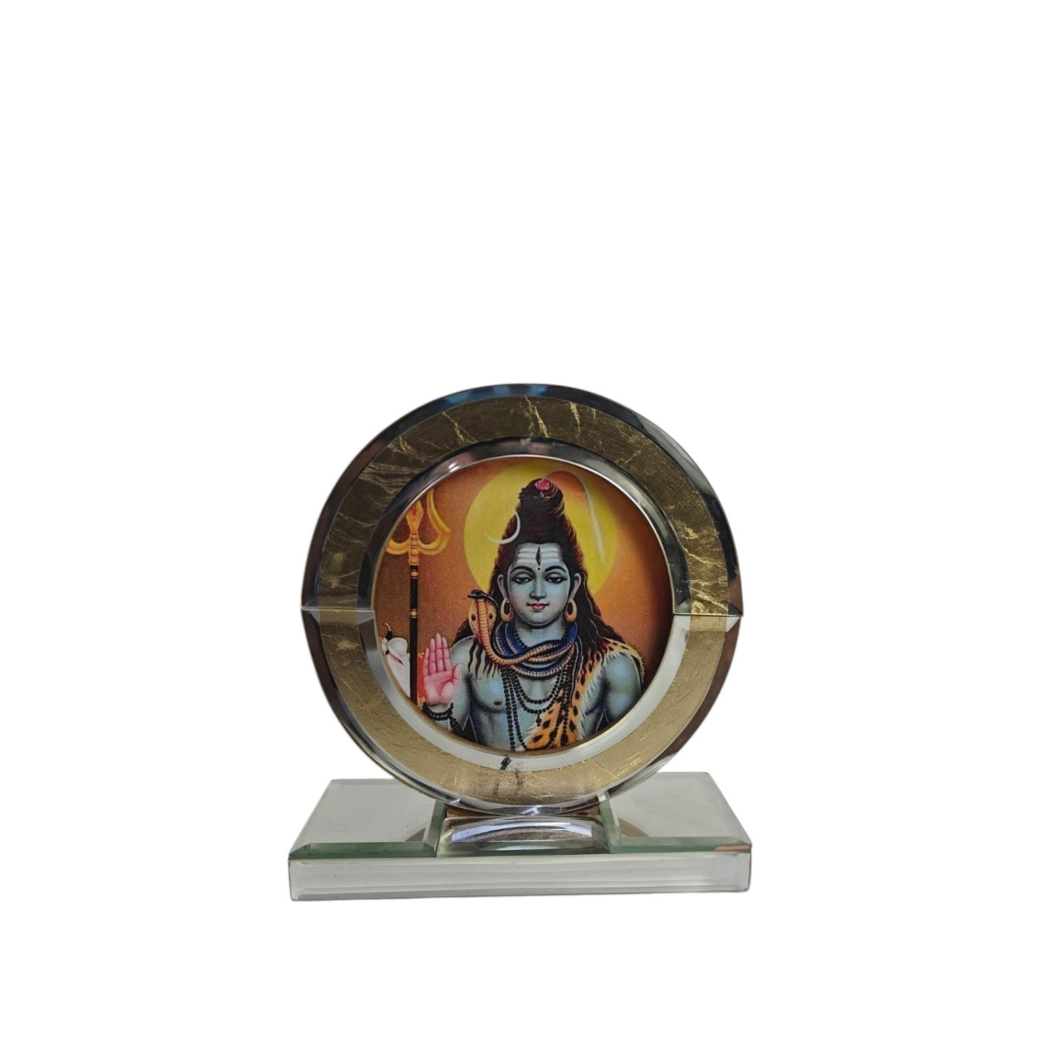 Divine Lord Shiva Crystal Photo Frame