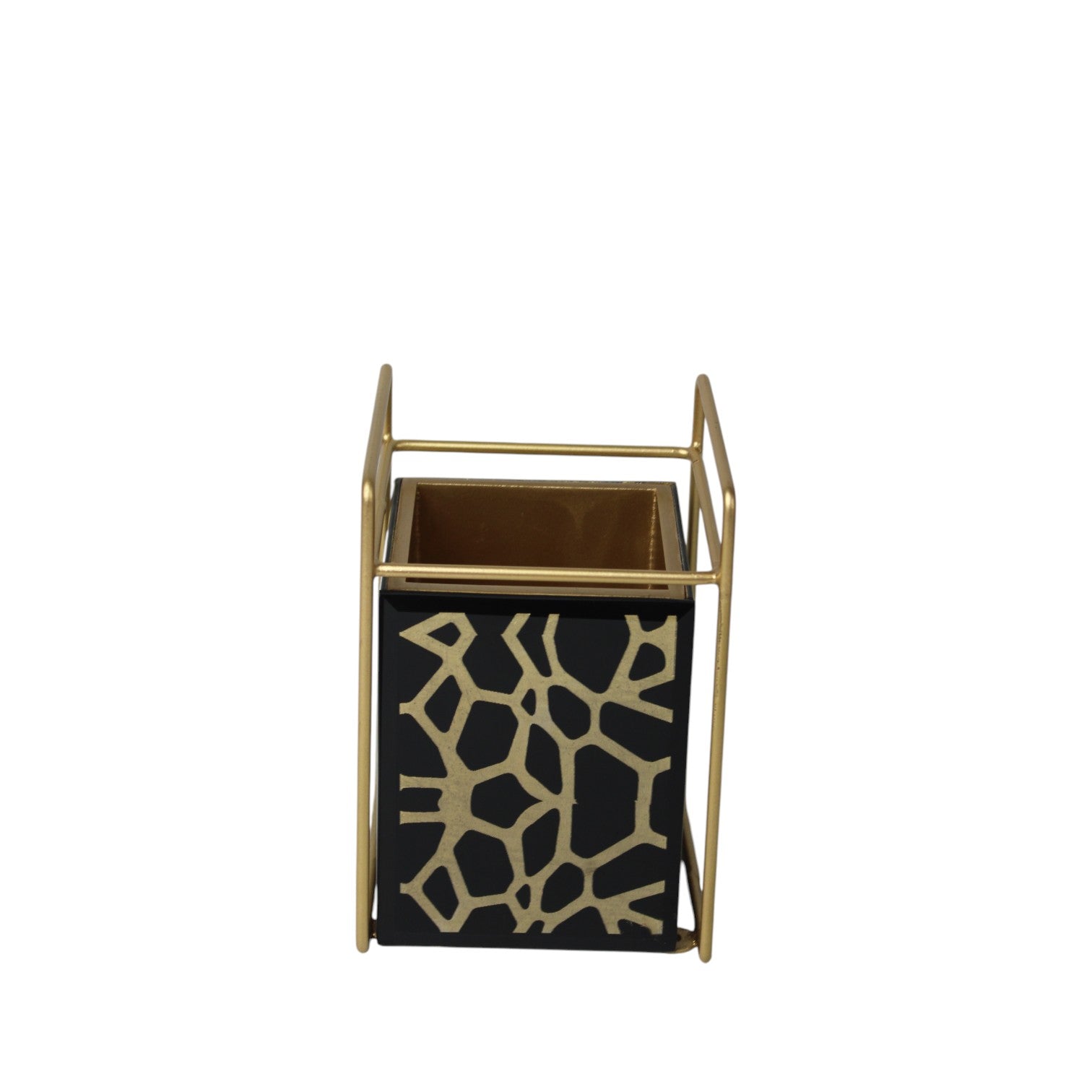 Luxury Black & Golden Cutlery Holder Stand for Dining Table
