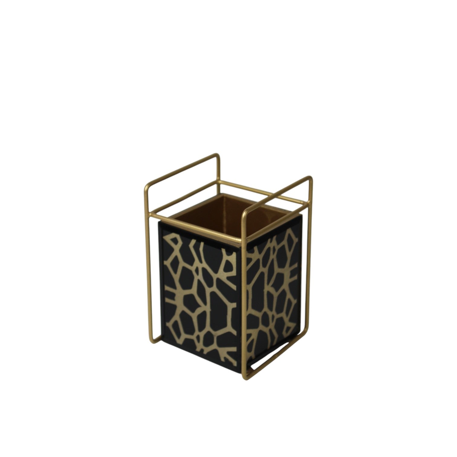 Luxury Black & Golden Cutlery Holder Stand for Dining Table