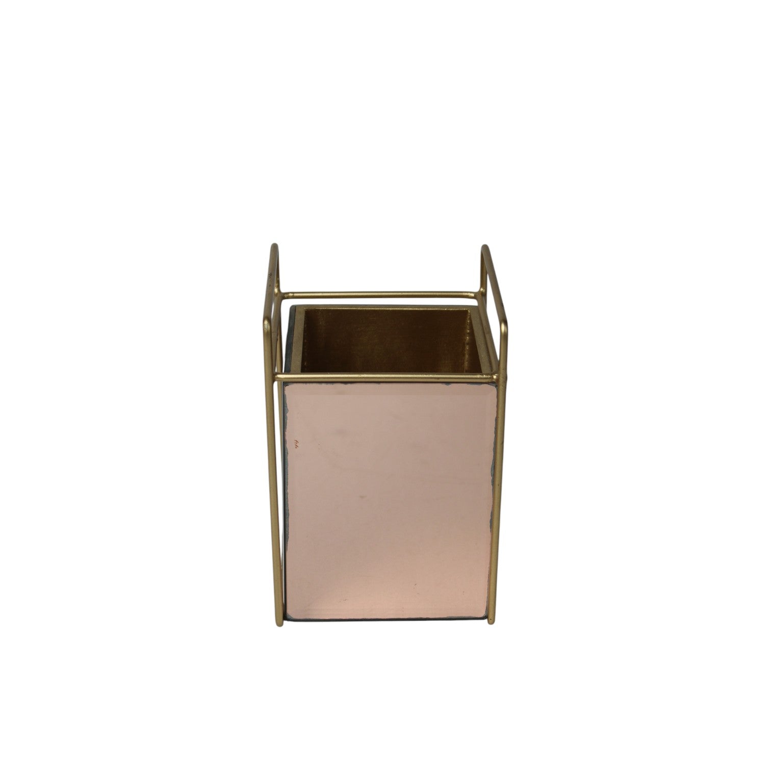 Blush Pink & Gold Cutlery Holder for Dining Table