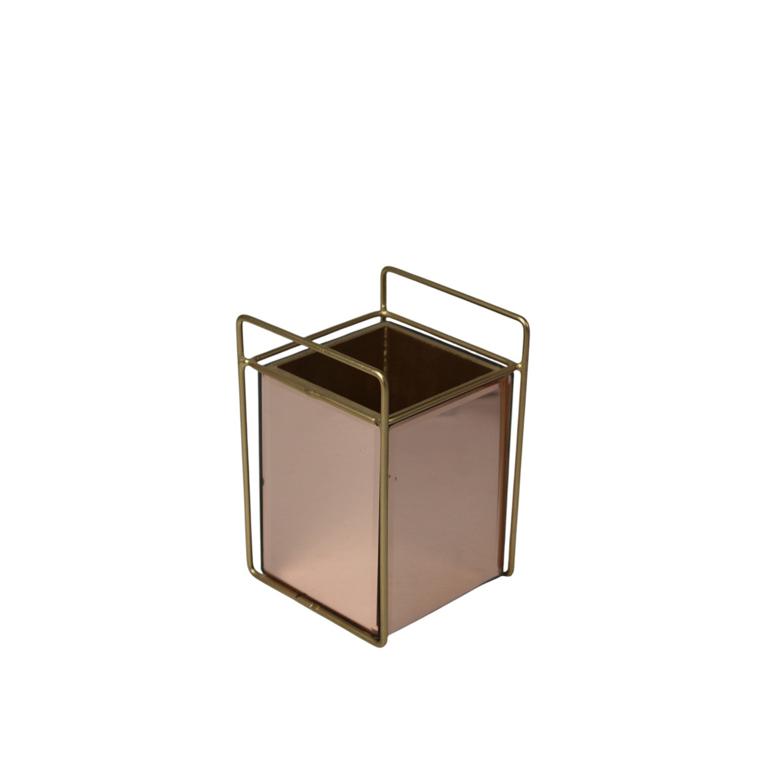 Blush Pink & Gold Cutlery Holder for Dining Table