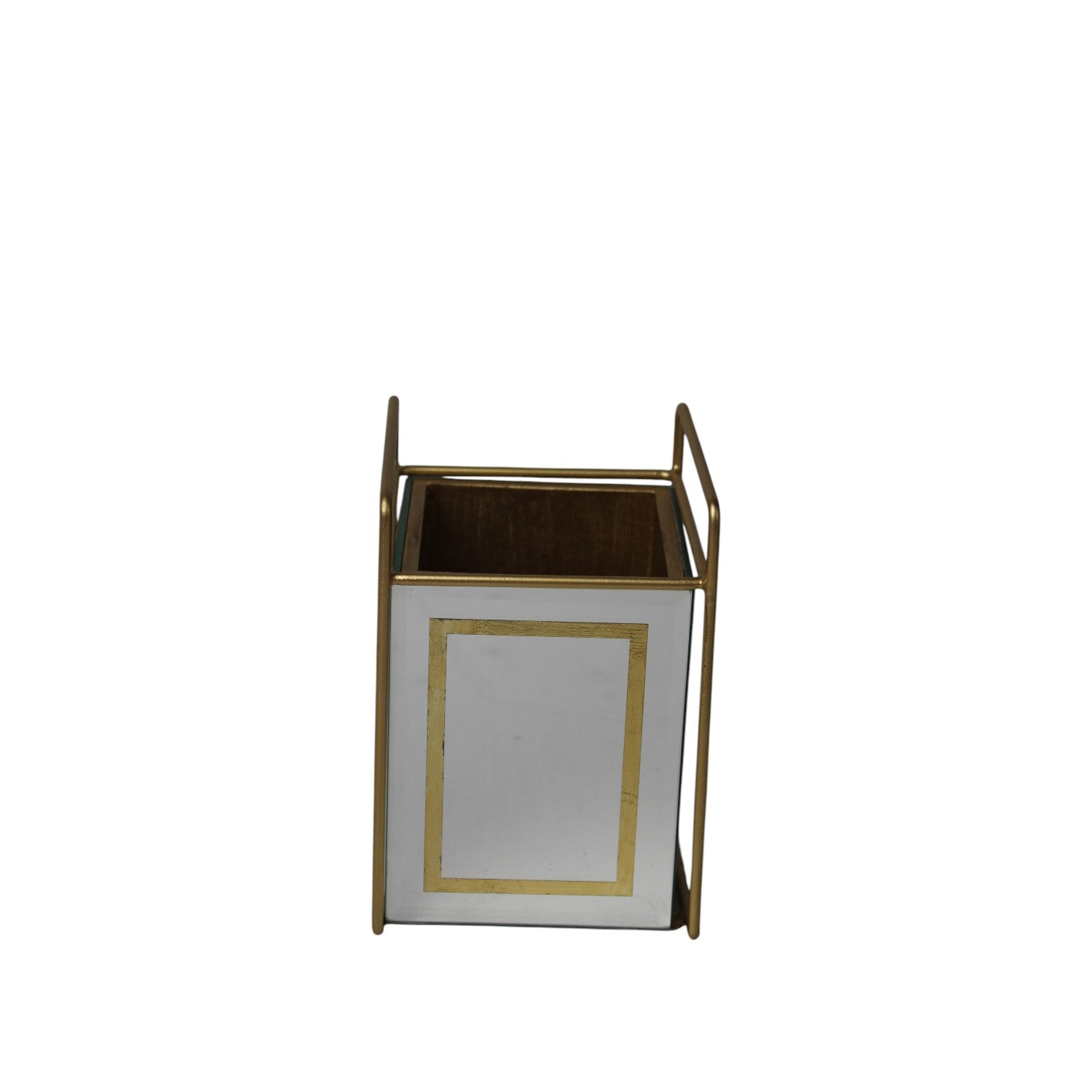 Elegant White & Golden Cutlery Holder for Dining Table