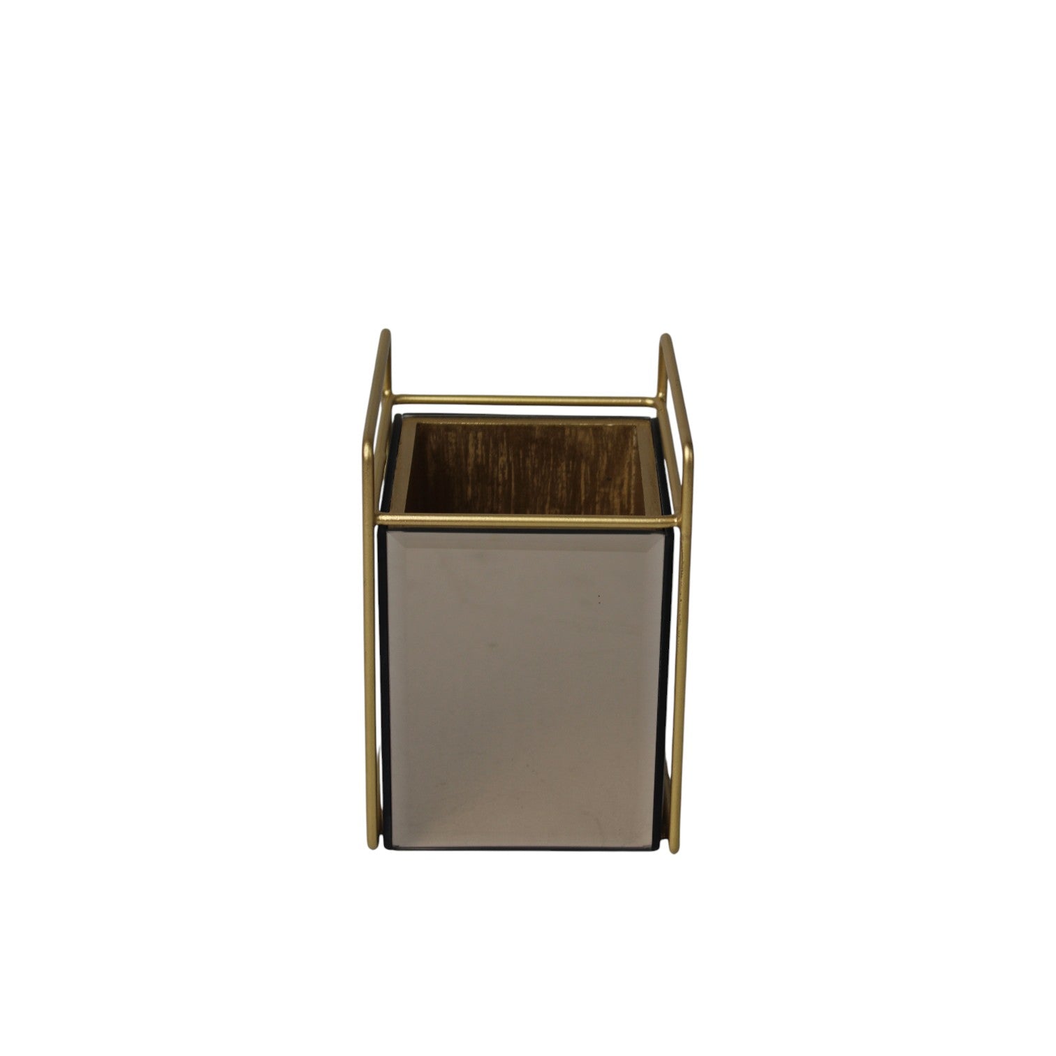 Modern Grey & Golden Cutlery Holder for Dining Table