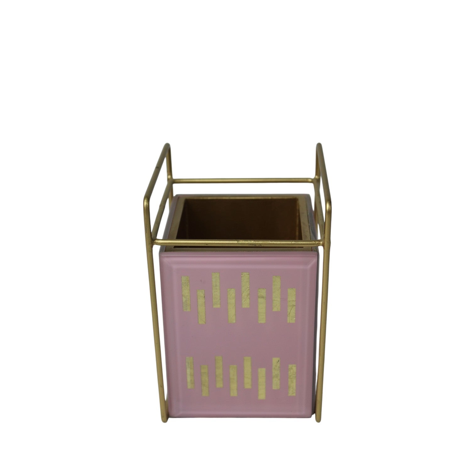 Pink & Golden Decorative Cutlery Holder
