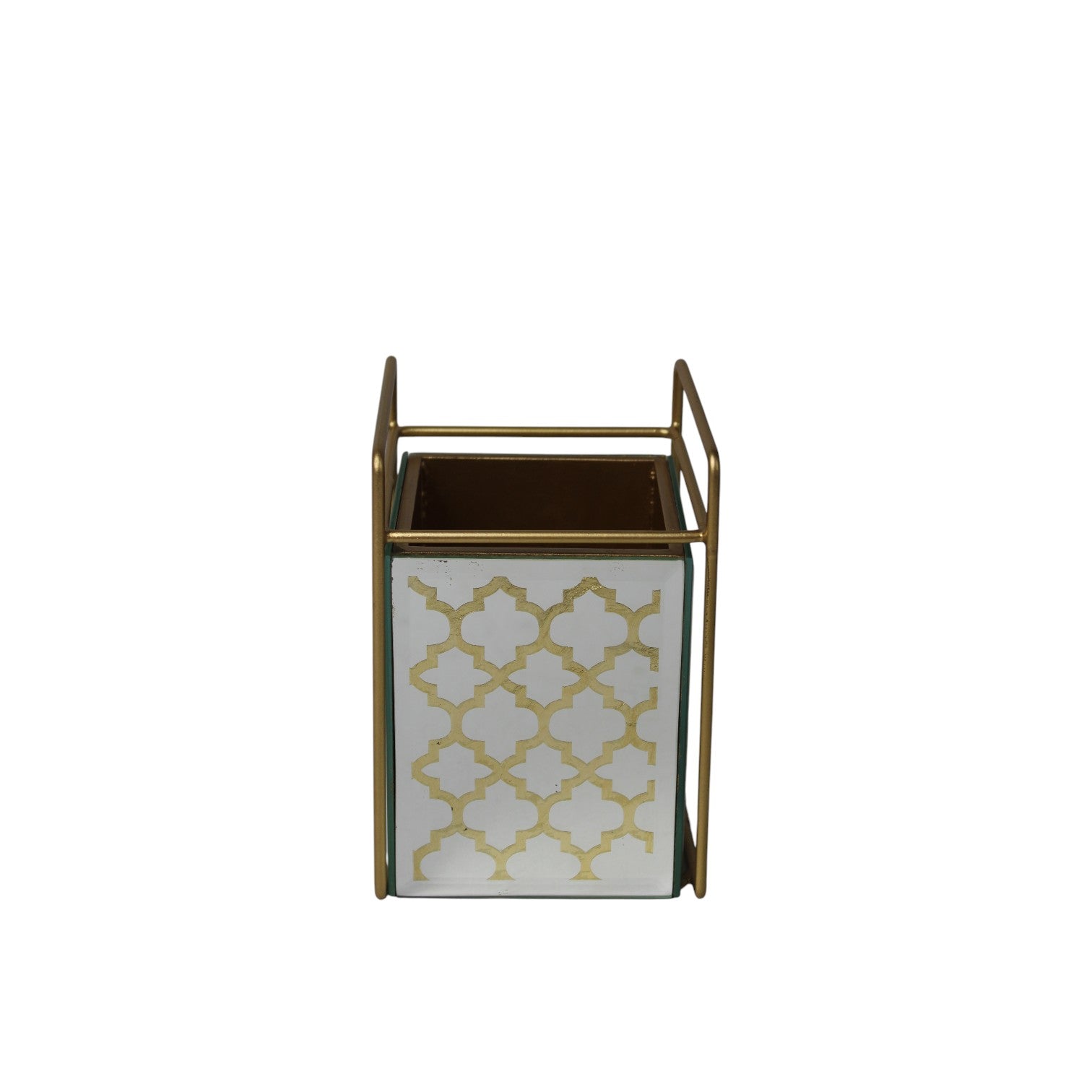 Elegant Gold Pattern Cutlery Holder for Dining Table