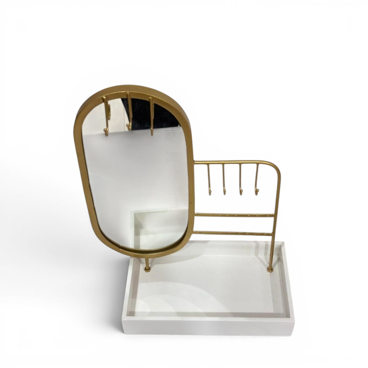 Elegant Vanity Jewellery Organizer with Mirror & Earring Holder
