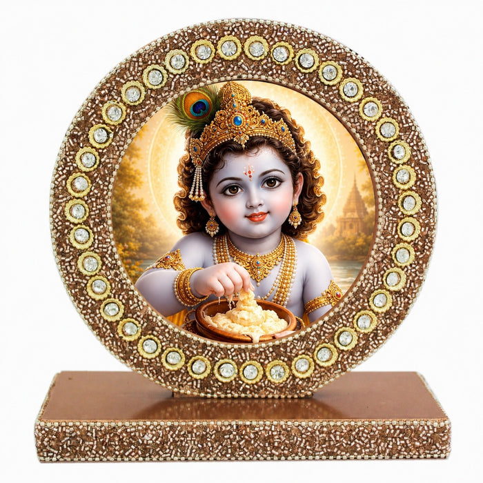 Handmade Baby Krishna Decorative Photo Frame