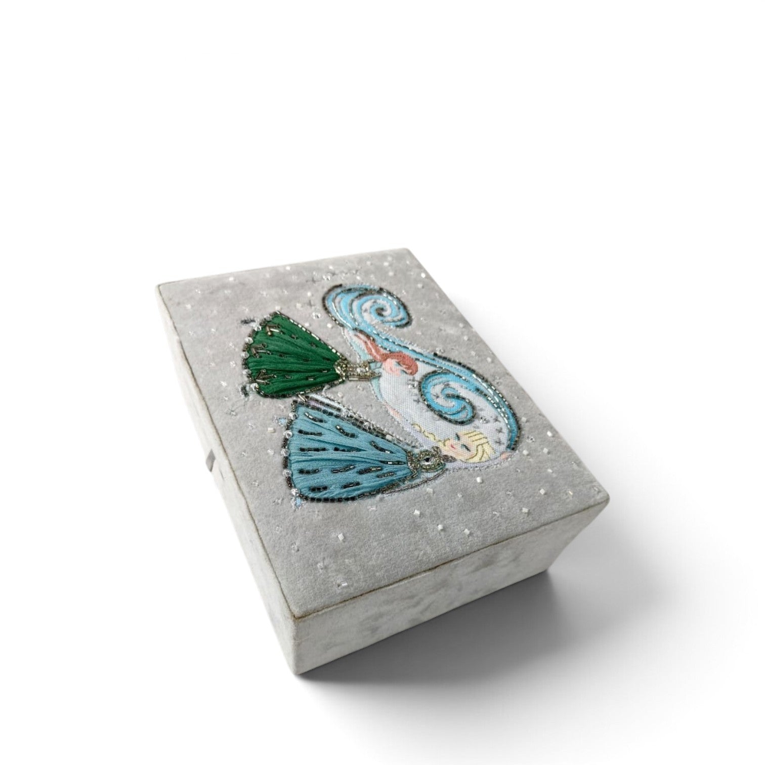 Velvet Jewellery Storage Box with Elegent Design