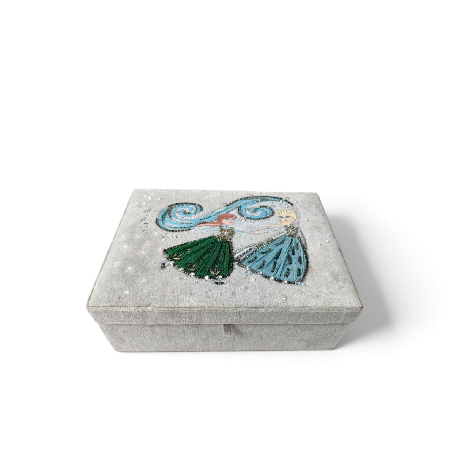 Velvet Jewellery Storage Box with Elegent Design